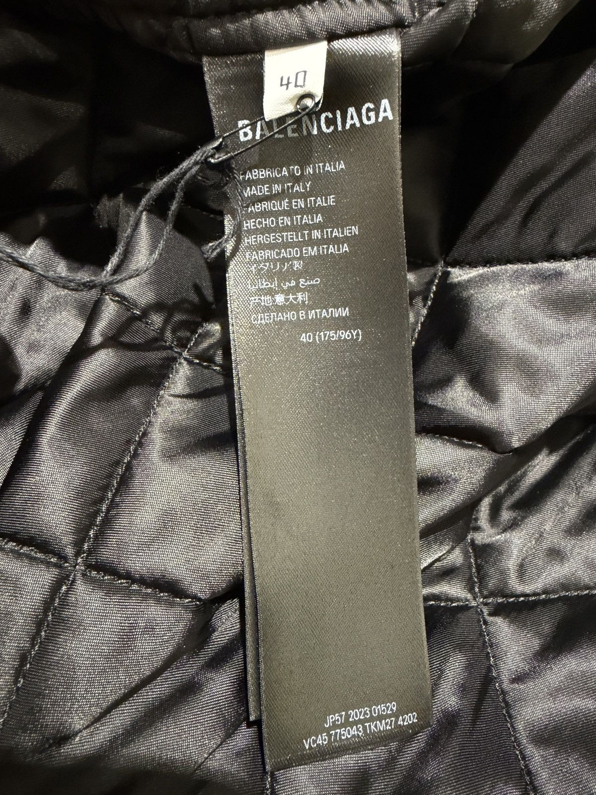 Balenciaga Balenciaga Checkered Cotton Logo Shirt Size US XXL / EU 58 / 5 - 5 Thumbnail