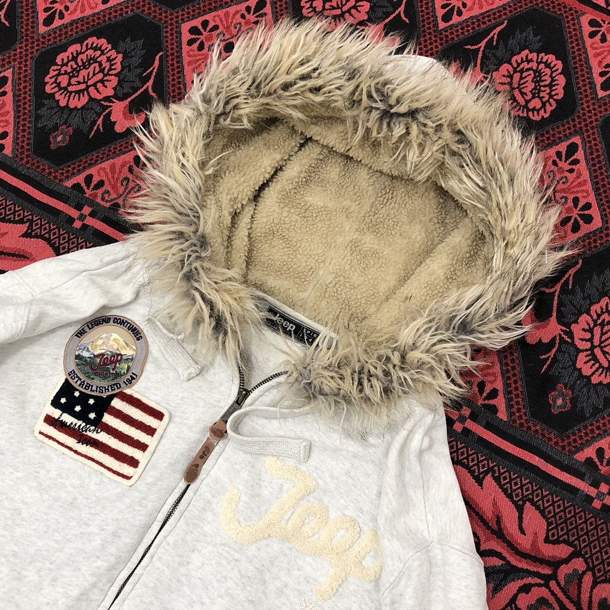 If Six Was Nine JEEP FAUX FUR HOODED JACKET Size US XL / EU 56 / 4 - 3 Thumbnail