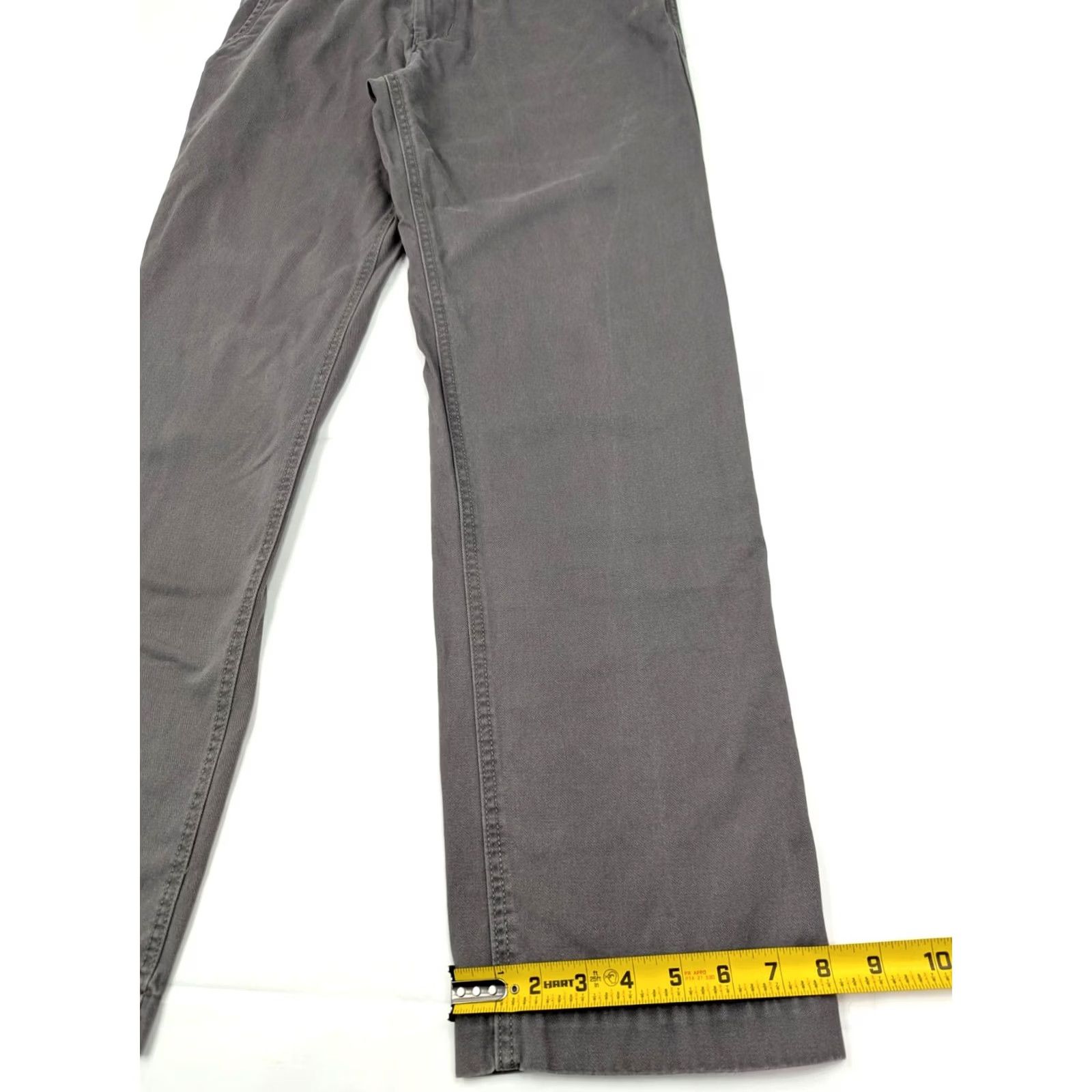 American Eagle Outfitters American Eagle Outfitters Relaxed Straight Chino Pants Men 32 Gray Cotton Blend Size US 32 / EU 48 - 2 Thumbnail