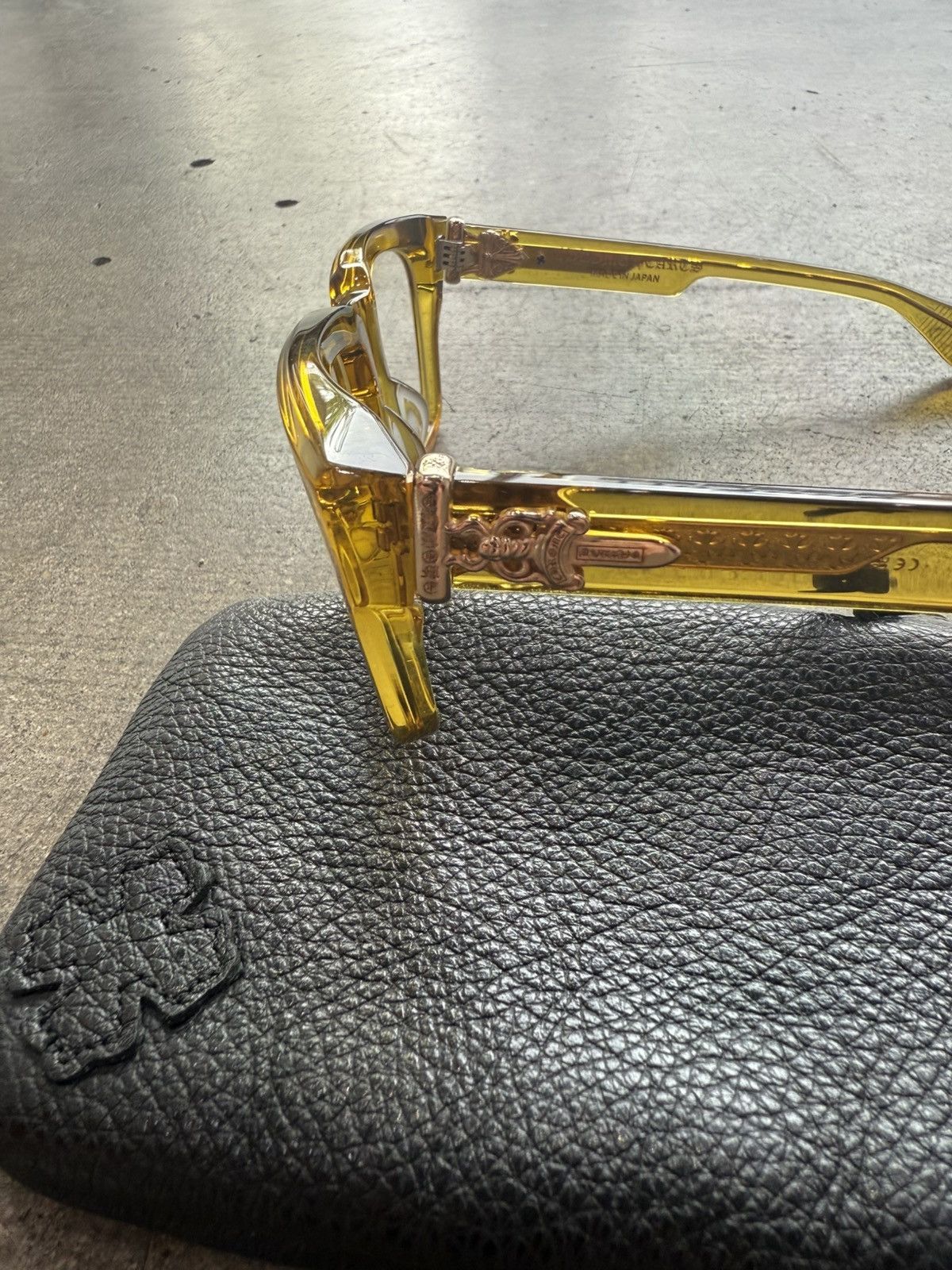 Chrome Hearts CHROME HEARTS BOX-OFFICER MALT SUNGLASSES Size ONE SIZE - 6 Thumbnail