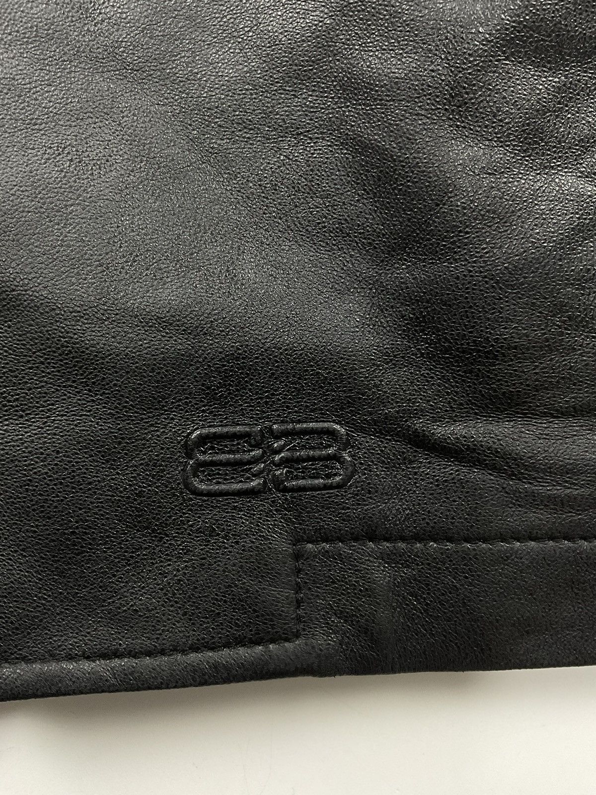 Balenciaga Vintage Balenciaga Leather Jacket Size US XL / EU 56 / 4 - 7 Thumbnail