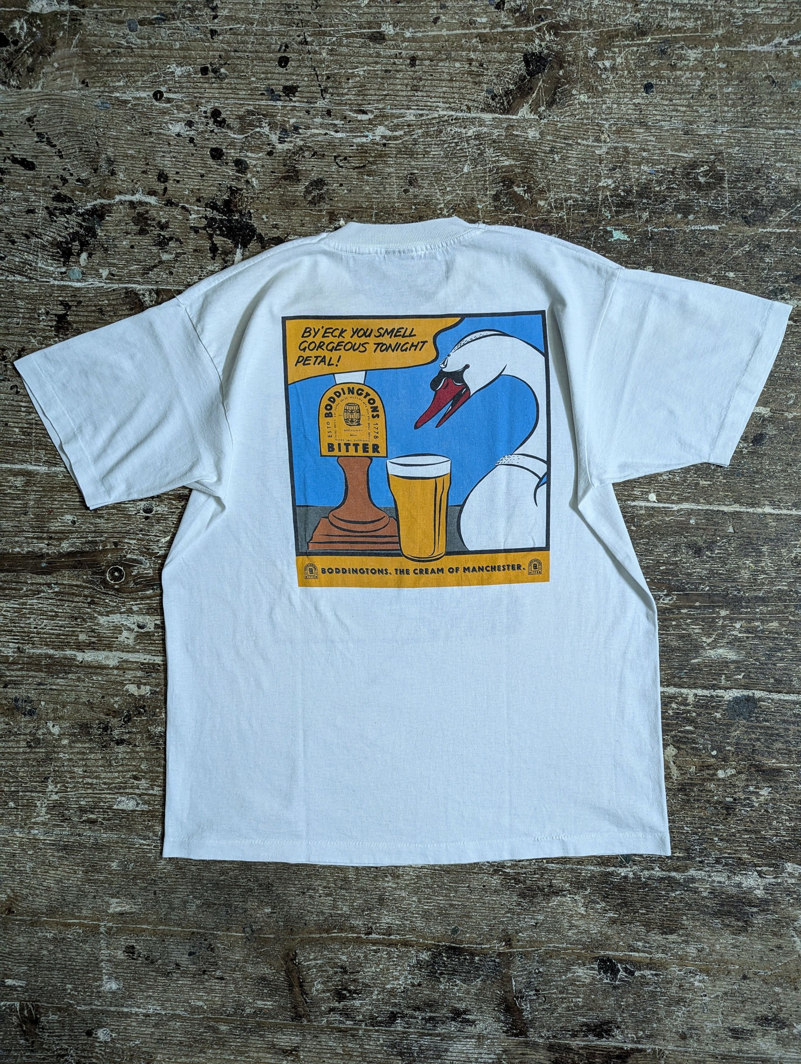 Band Tees 90s Boddingtons Bitter Graphic T Shirt Size US XL / EU 56 / 4 - 4 Thumbnail