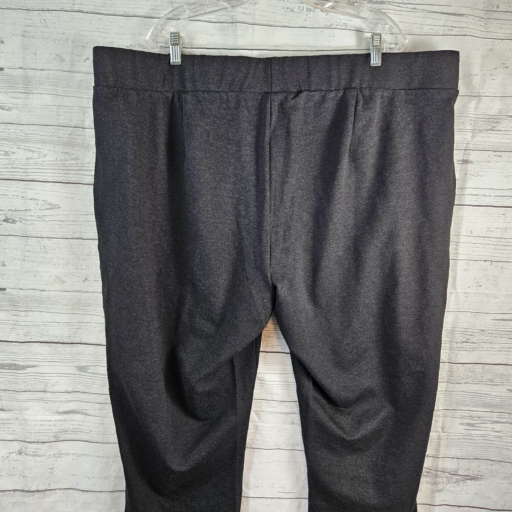 Vintage VINTAGE? No. Universal Standard Womens Skinny Pintuck Ponte Pants Sz 26 Gray Pull On Size 26" / US 2 / IT 38 - 4 Thumbnail