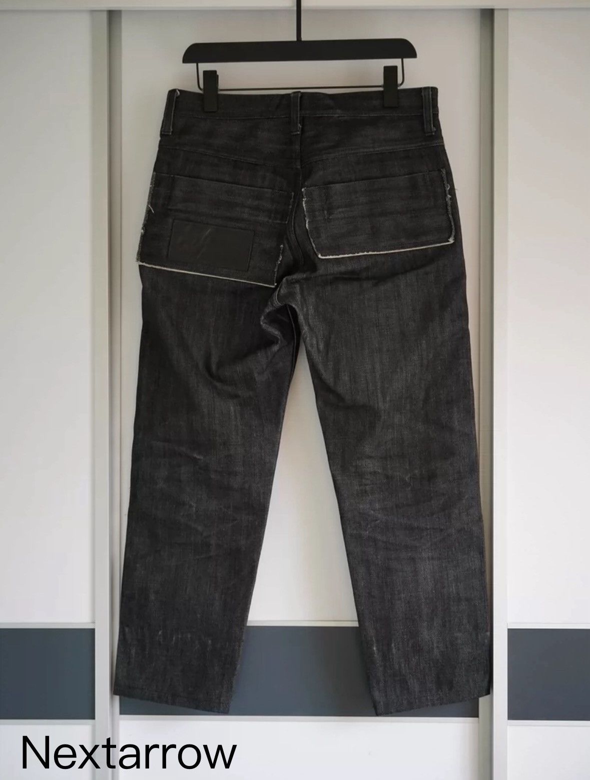 Yohji Yamamoto Yohji Yamamoto 15ss Sheared Ear Fur Trim Patchwork Jeans Size US 32 / EU 48 - 2 Thumbnail