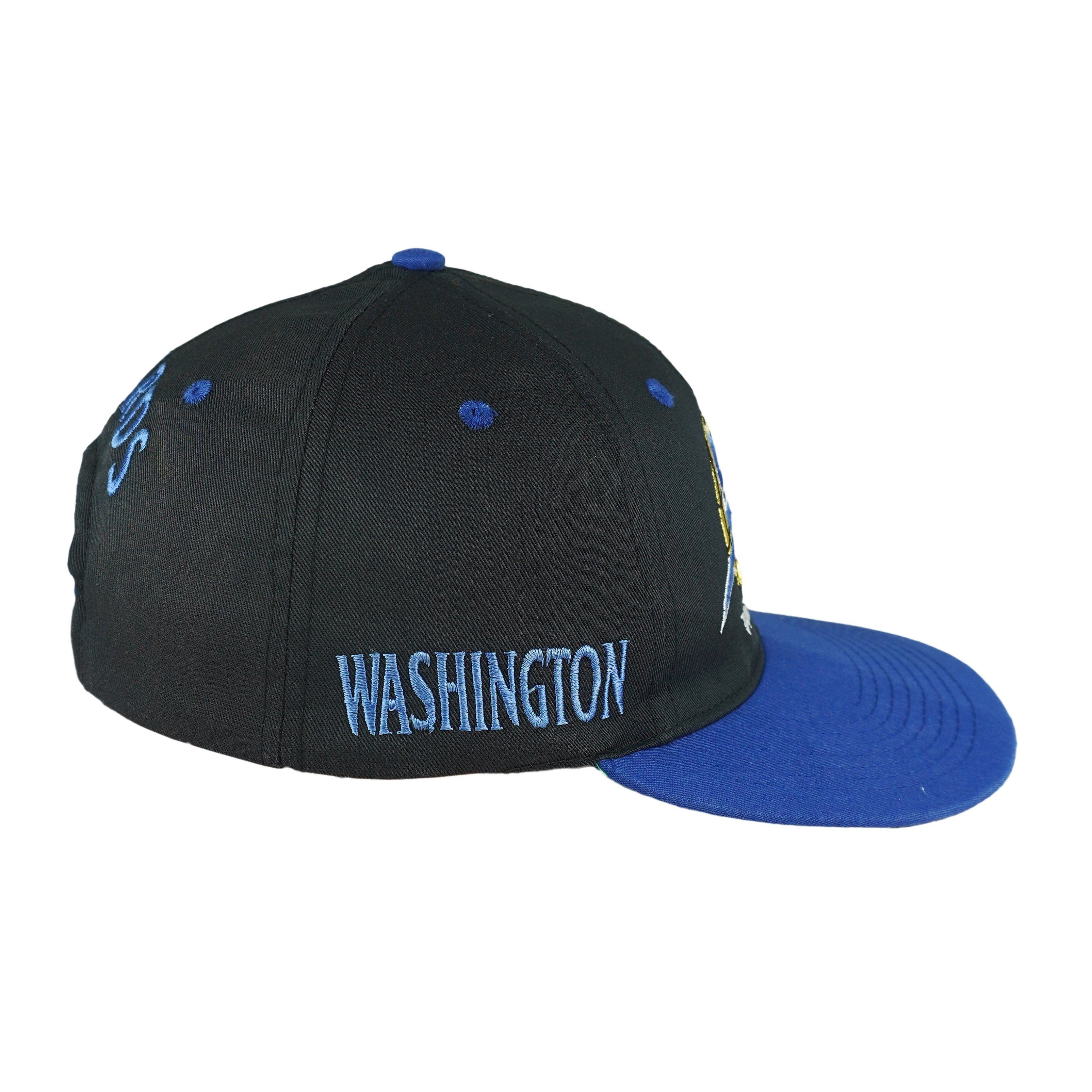 NBA Washington Wizards Big Logo Snapback Hat 1990s Size ONE SIZE - 3 Thumbnail