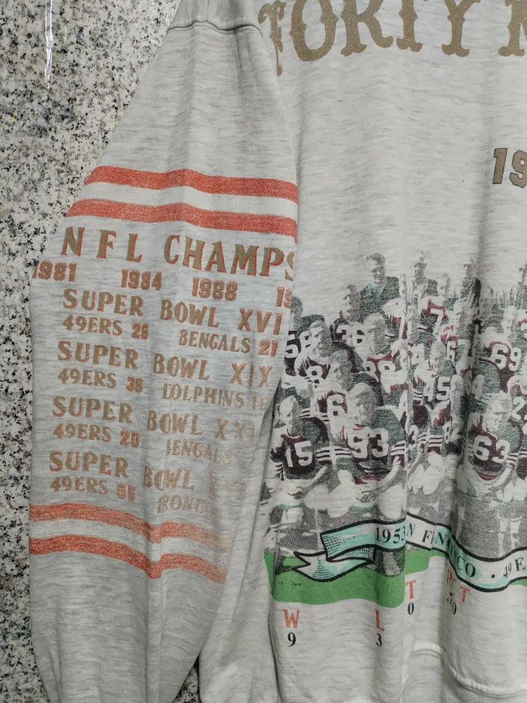 Vintage Vintage 1990’s san francisco 49ers crewneck Size US XL / EU 56 / 4 - 8 Thumbnail
