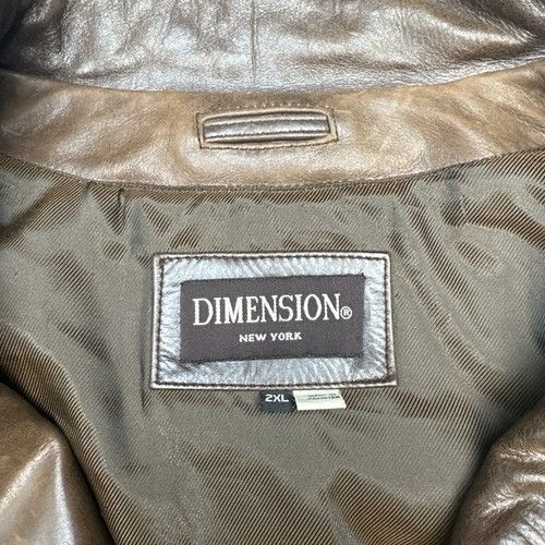 Other DIMENSIONS New York 2XL Brown Leather Coat (Dry Clean Only) Size US XXL / EU 58 / 5 - 3 Thumbnail