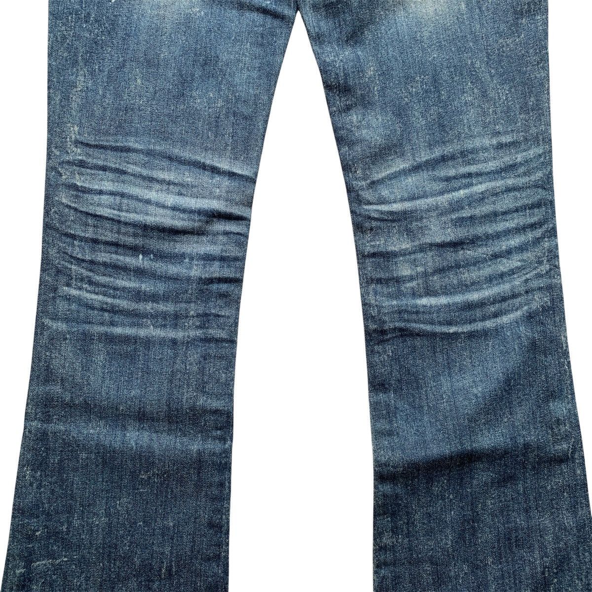 Le Grande Bleu (L.G.B.) Distressed Affliction Flared Jeans LGB Ifsix GOA Style Size US 29 - 15 Thumbnail