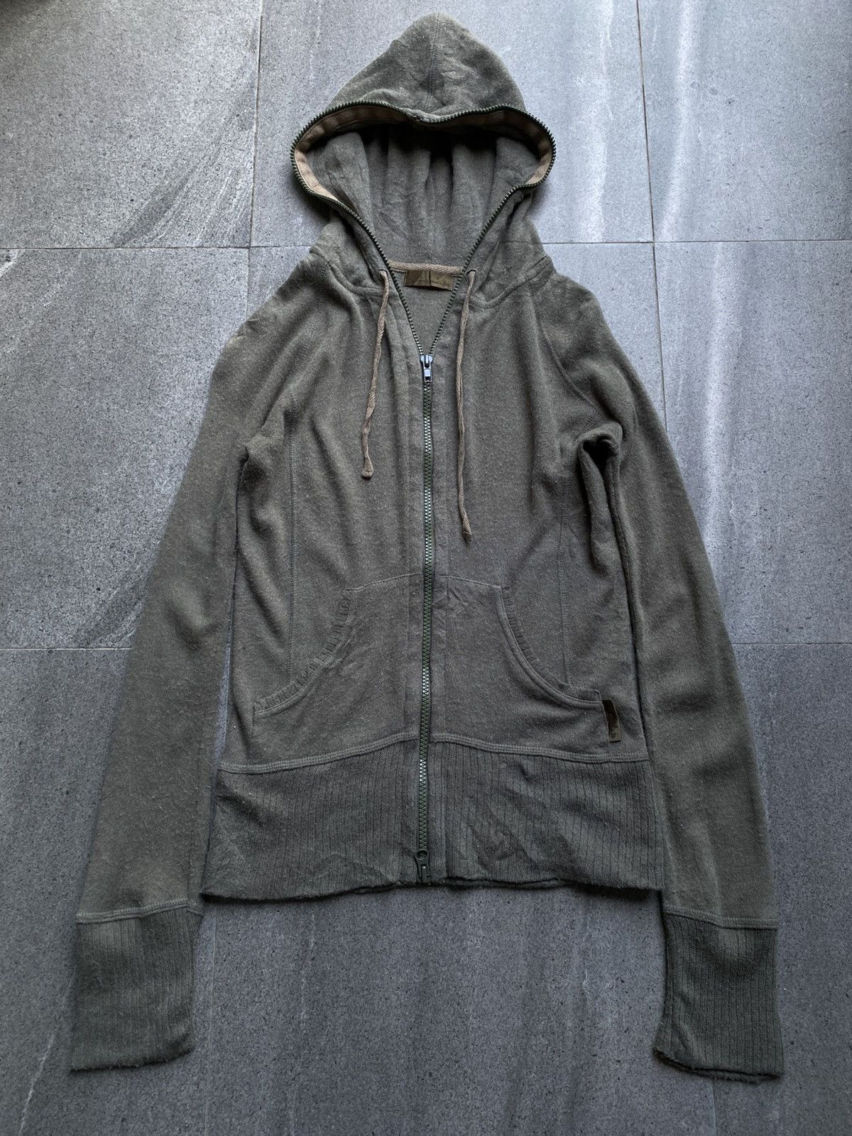 GOA Goa Olive Faded Zip Hoodie Size S / US 4 / IT 40 - 1 Thumbnail