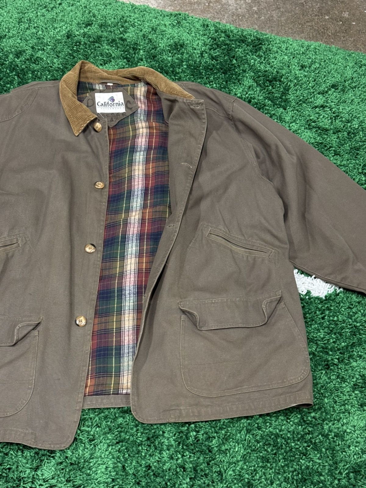 Vintage Vintage Heavy Conoco Barn Coffee Flannel Jacket Coat XL 90s Size US XL / EU 56 / 4 - 2 Thumbnail