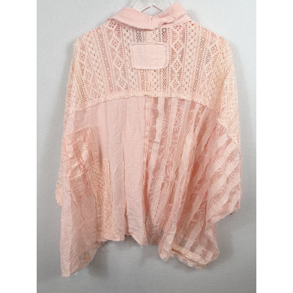 Designer NWOT POL Oversized Lace Crochet Button-Up – Size Small Size S / US 4 / IT 40 - 3 Thumbnail
