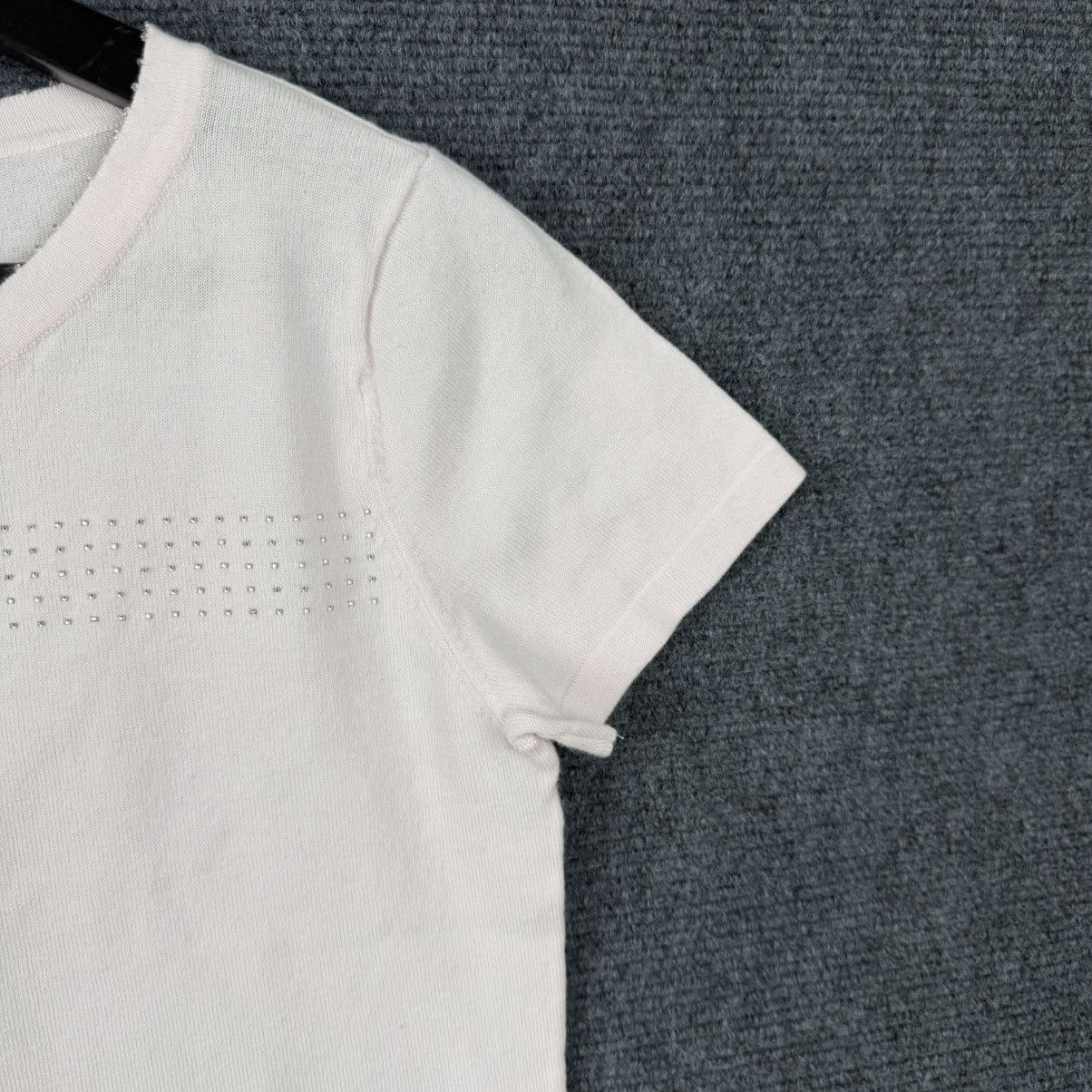 Courreges Courrèges short-sleeve knit top in a pale pink Size S / US 4 / IT 40 - 4 Thumbnail