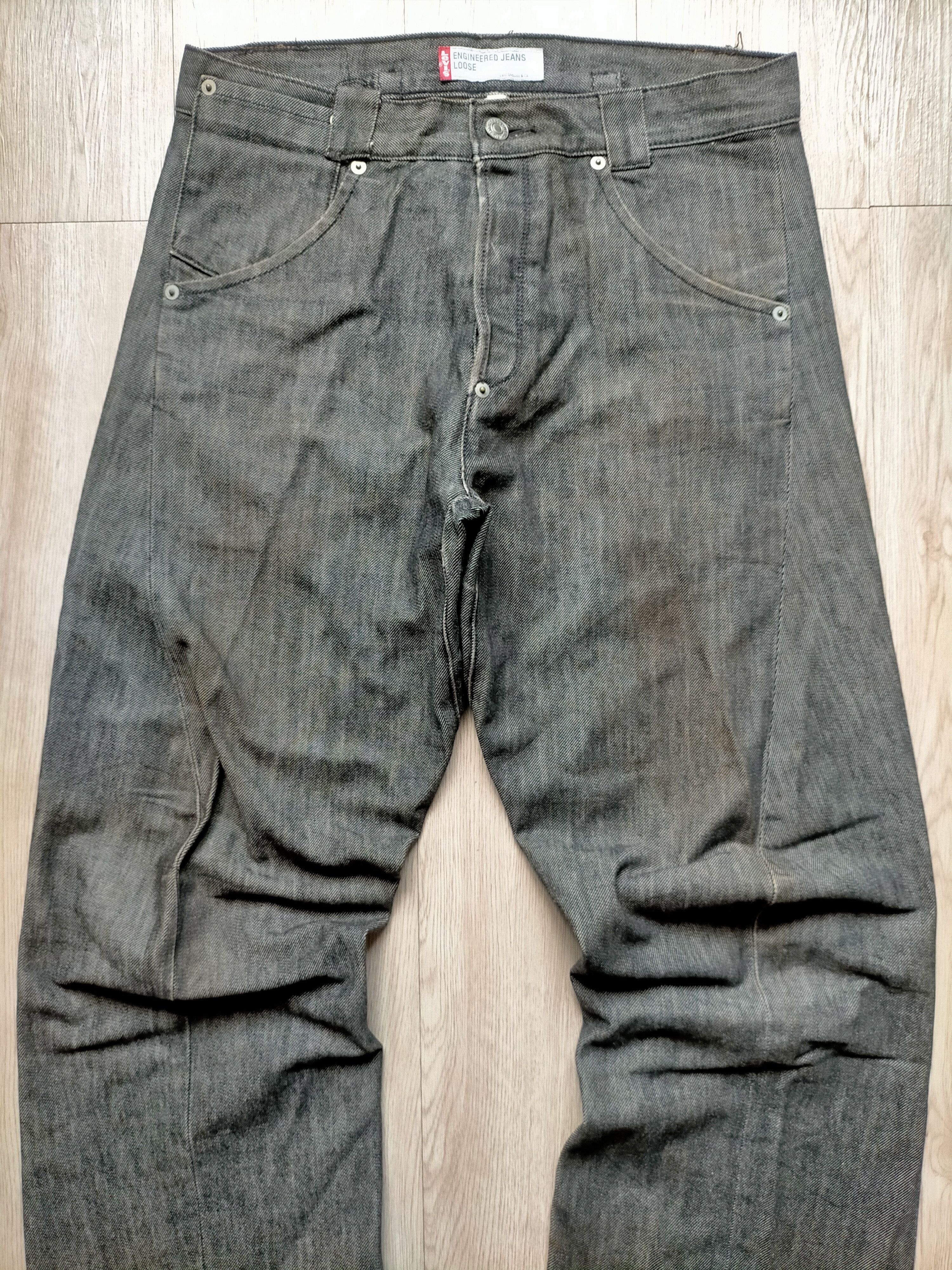 Levi's Vintage 1992 Levis Engineered Jeans Black Rusty Denim pants Size US 30 / EU 46 - 3 Thumbnail
