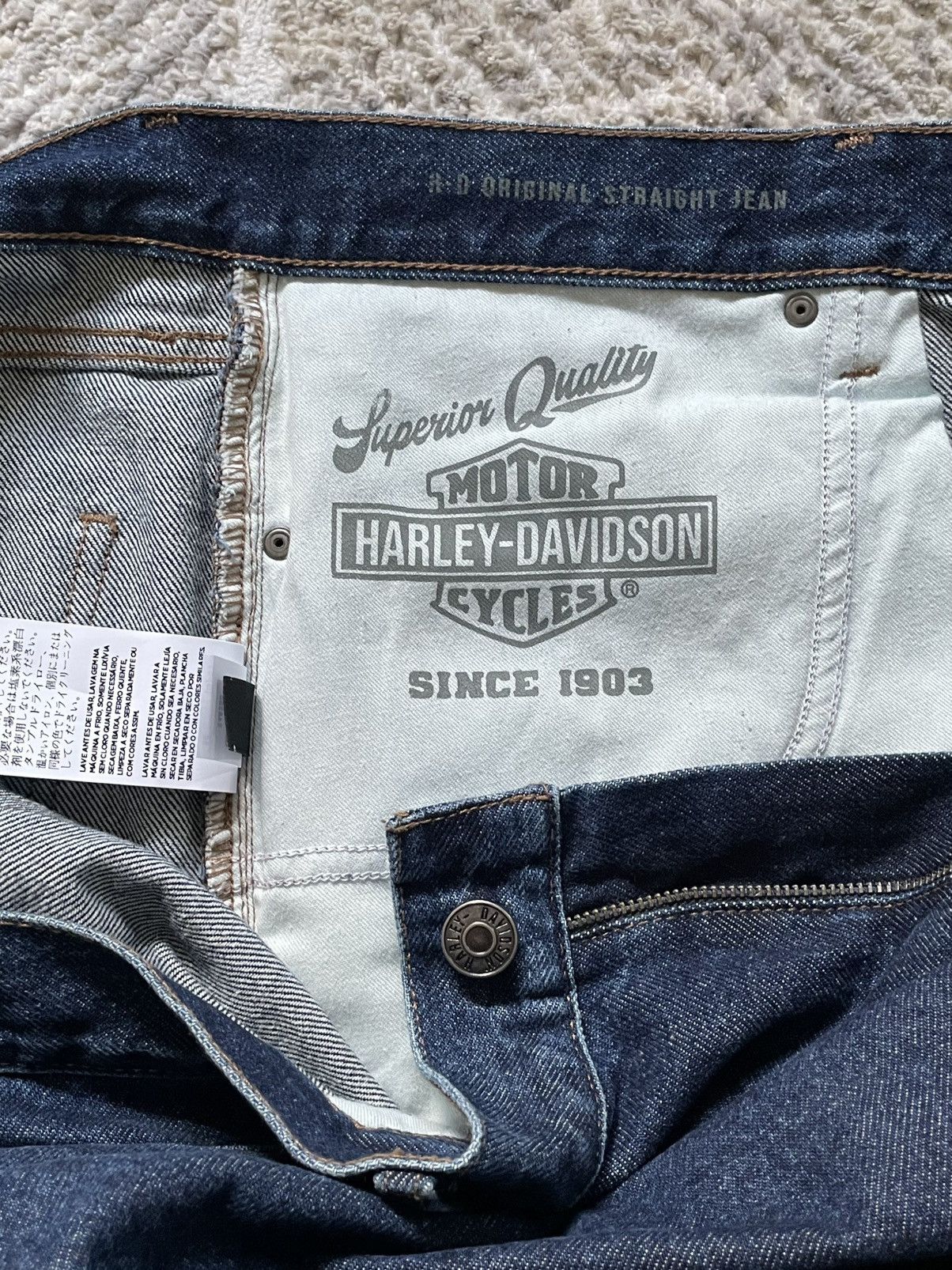 Harley Davidson Harley Davidson straight cut jeans Size US 38 / EU 54 - 6 Thumbnail