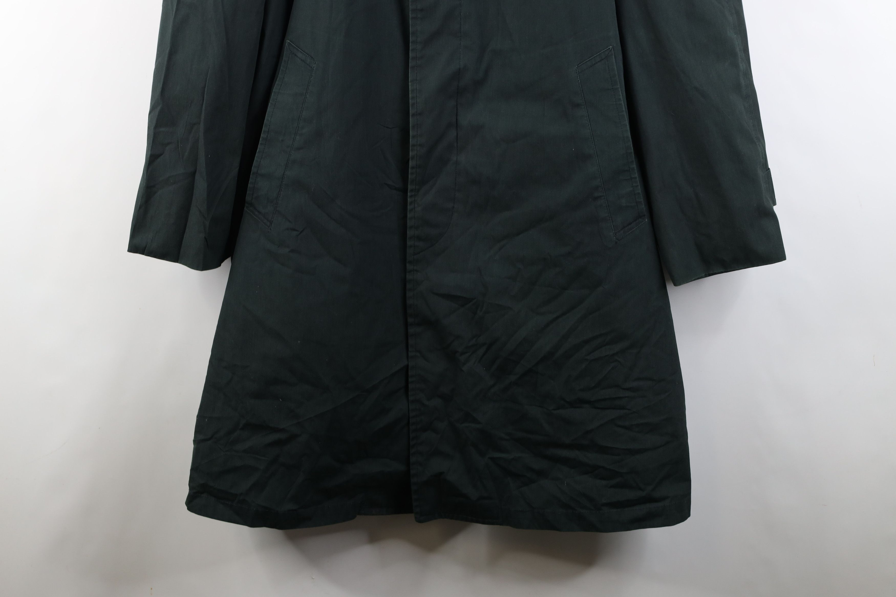 Vintage Vintage 70s Streetwear Trench Coat Rain Jacket Green USA Size US L / EU 52-54 / 3 - 3 Thumbnail