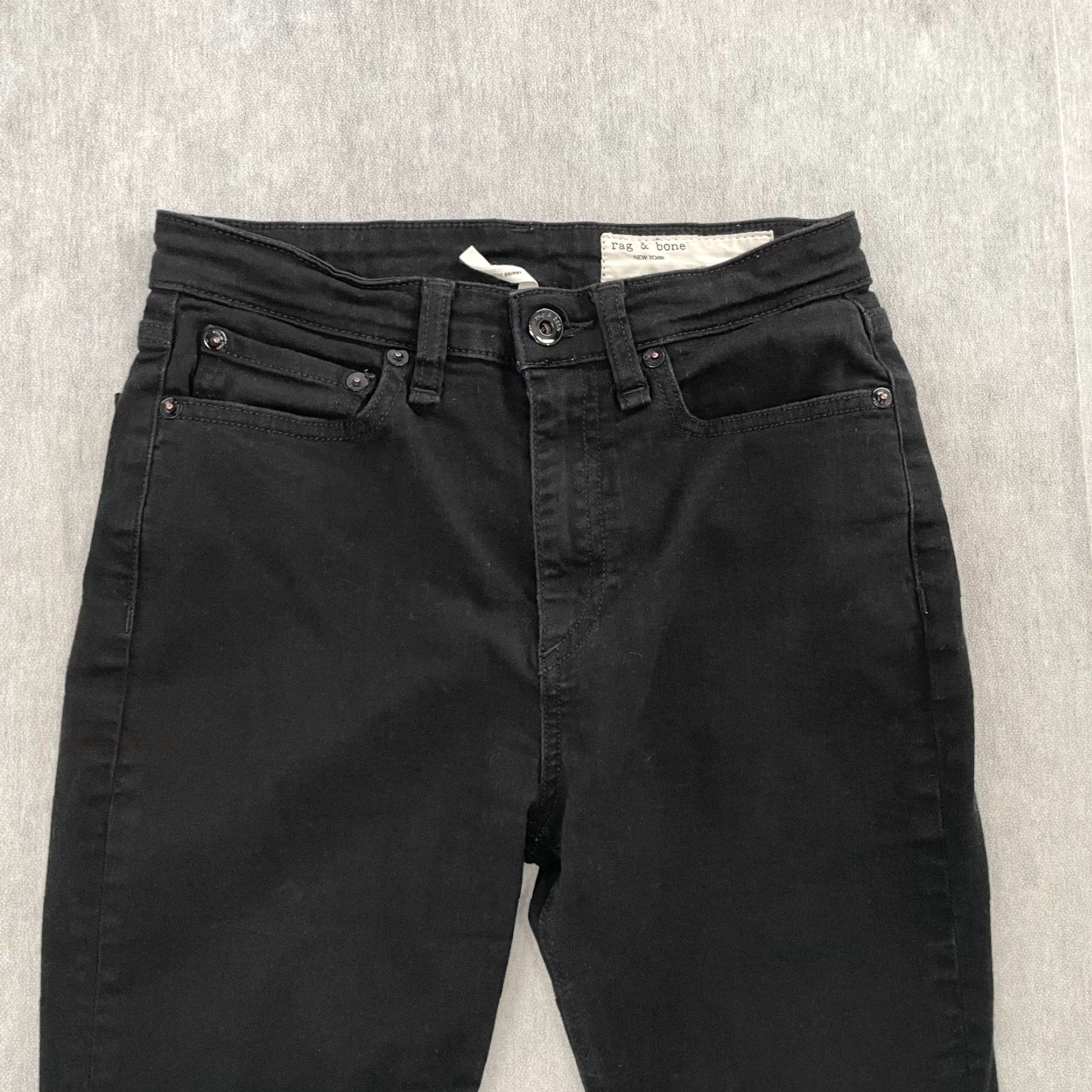 Rag & Bone rag & bone pants womens 25 black jeans nina high rise skinny stretch logo ladies Size 42" / US 20 - 3 Thumbnail