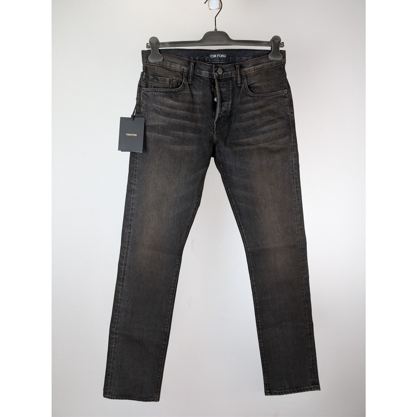 Tom Ford o1rshd1 Straight Fit Denim Jeans in Brown Size US 34 / EU 50 - 9 Thumbnail