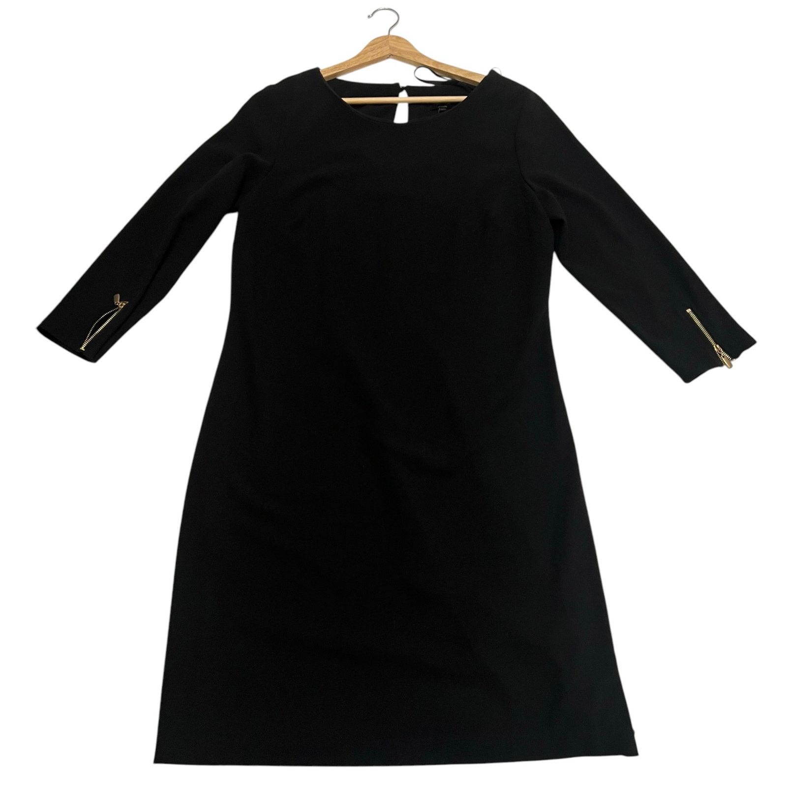 Laundry by Shelli Segal Laundry by Shelli Segal Black Midi Dress with Zipper Size 10 Size L / US 10 / IT 46 - 9 Thumbnail