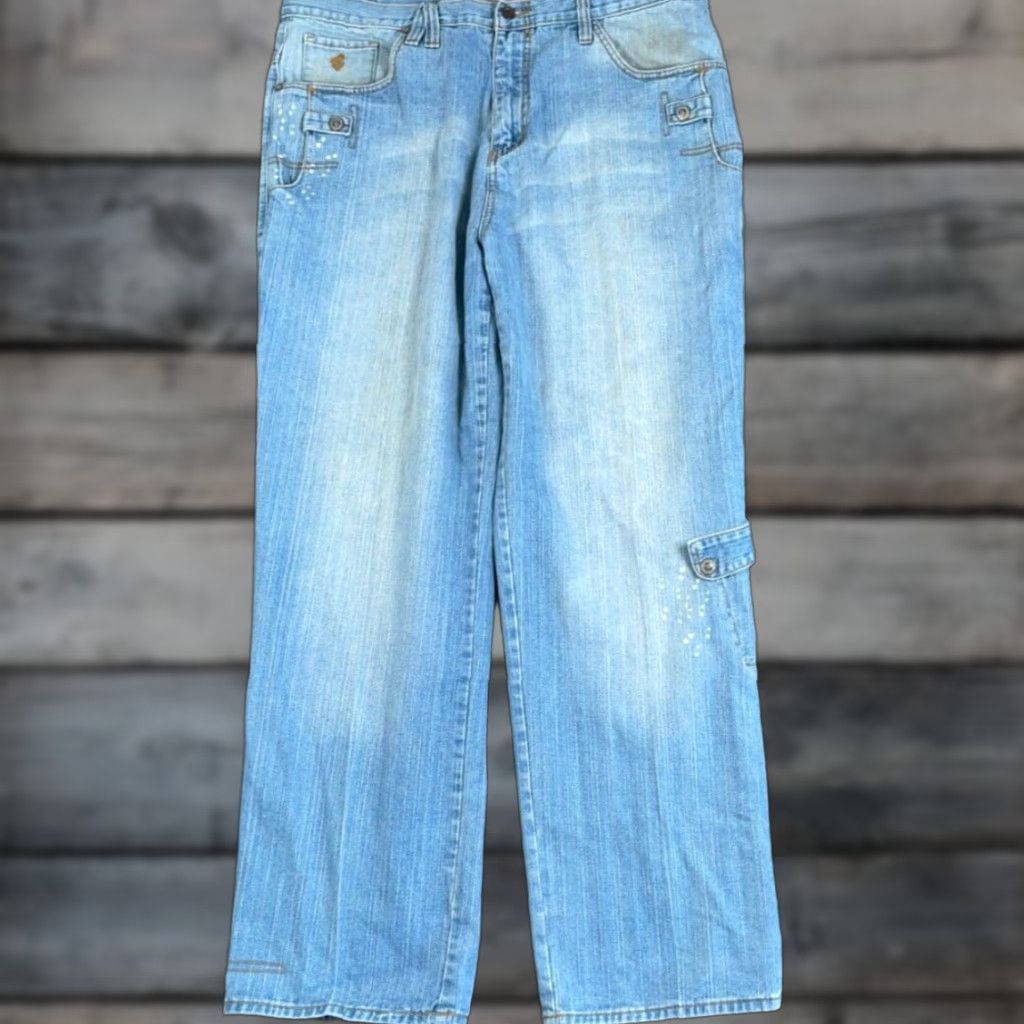 Rocawear VINTAGE Rocawear Jeans Men 40 x 34 Blue Denim Baggy Loose Fit 90s Hip Hop Straight 5-Pocket Womens? Size US 40 / EU 56 - 1 Thumbnail