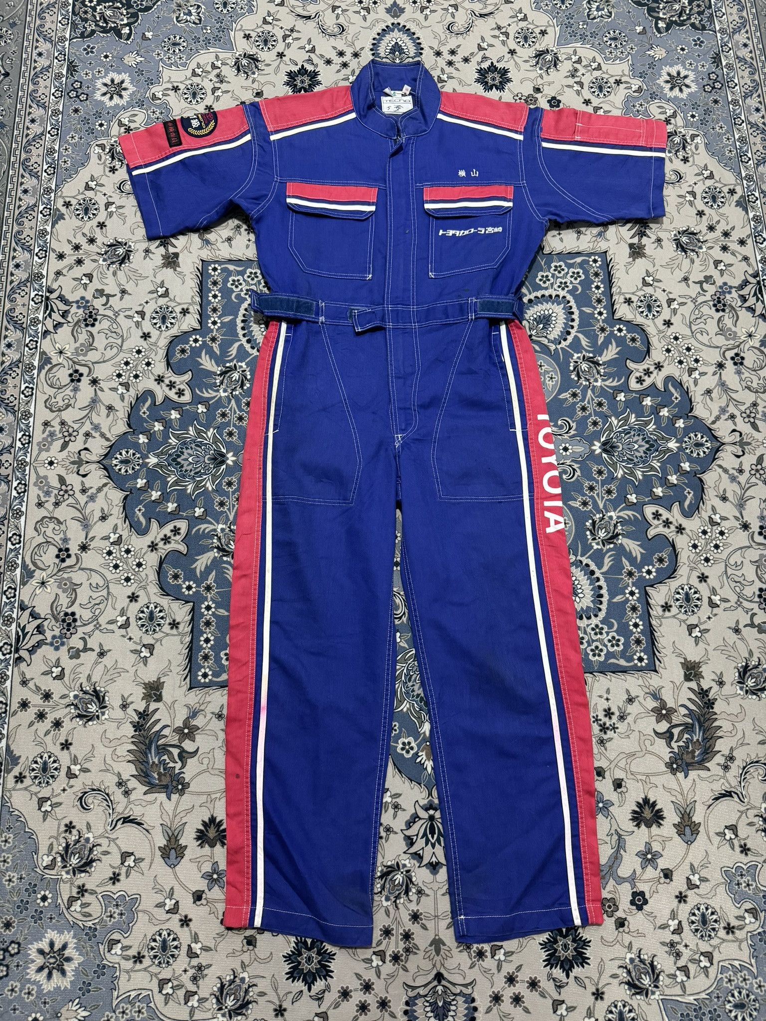 Sports Specialties × Vintage Vintage Toyota Corolla Tecno TRD Overalls Jumpsuit Size US 36 / EU 52 - 1 Thumbnail