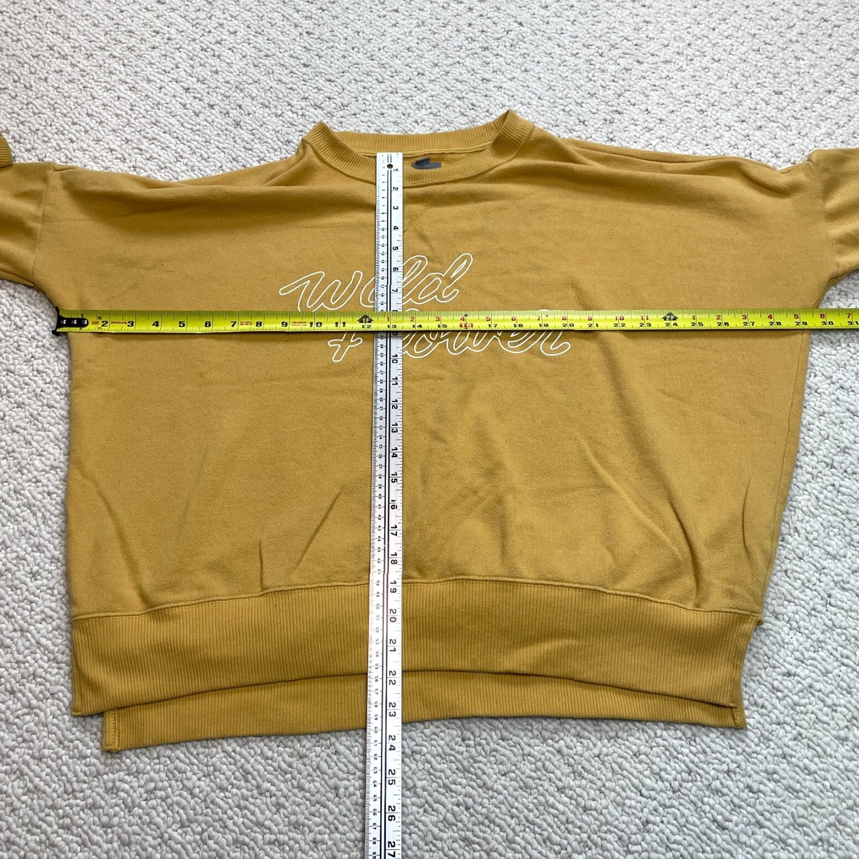 Vintage VINTAGE Aerie American Eagle Sweatshirt Womens XS Yellow Pullover Wild Flower Logo Knit Crew Neck Long Sleeve Size XS / US 0-2 / IT 36-38 - 4 Thumbnail