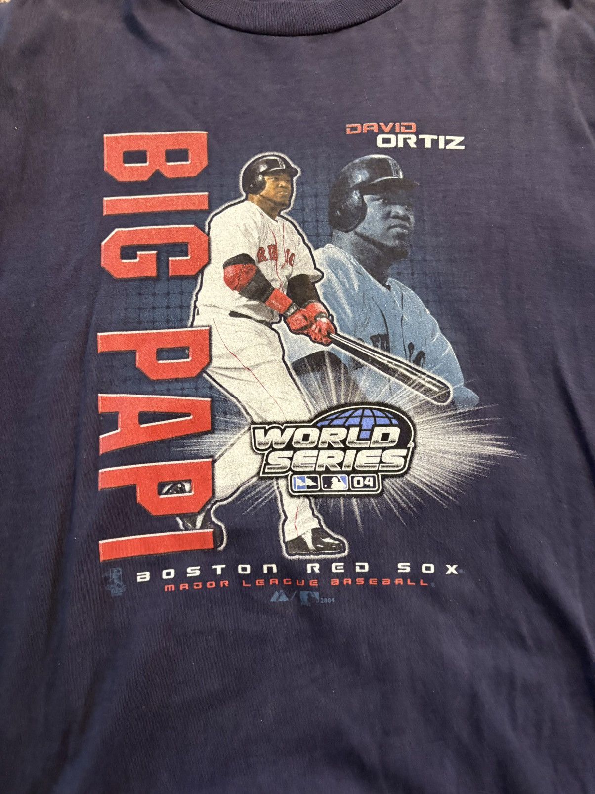 MLB 2004 David Ortiz Big Papi World Series t-shirt #RedSox Size US L / EU 52-54 / 3 - 2 Thumbnail
