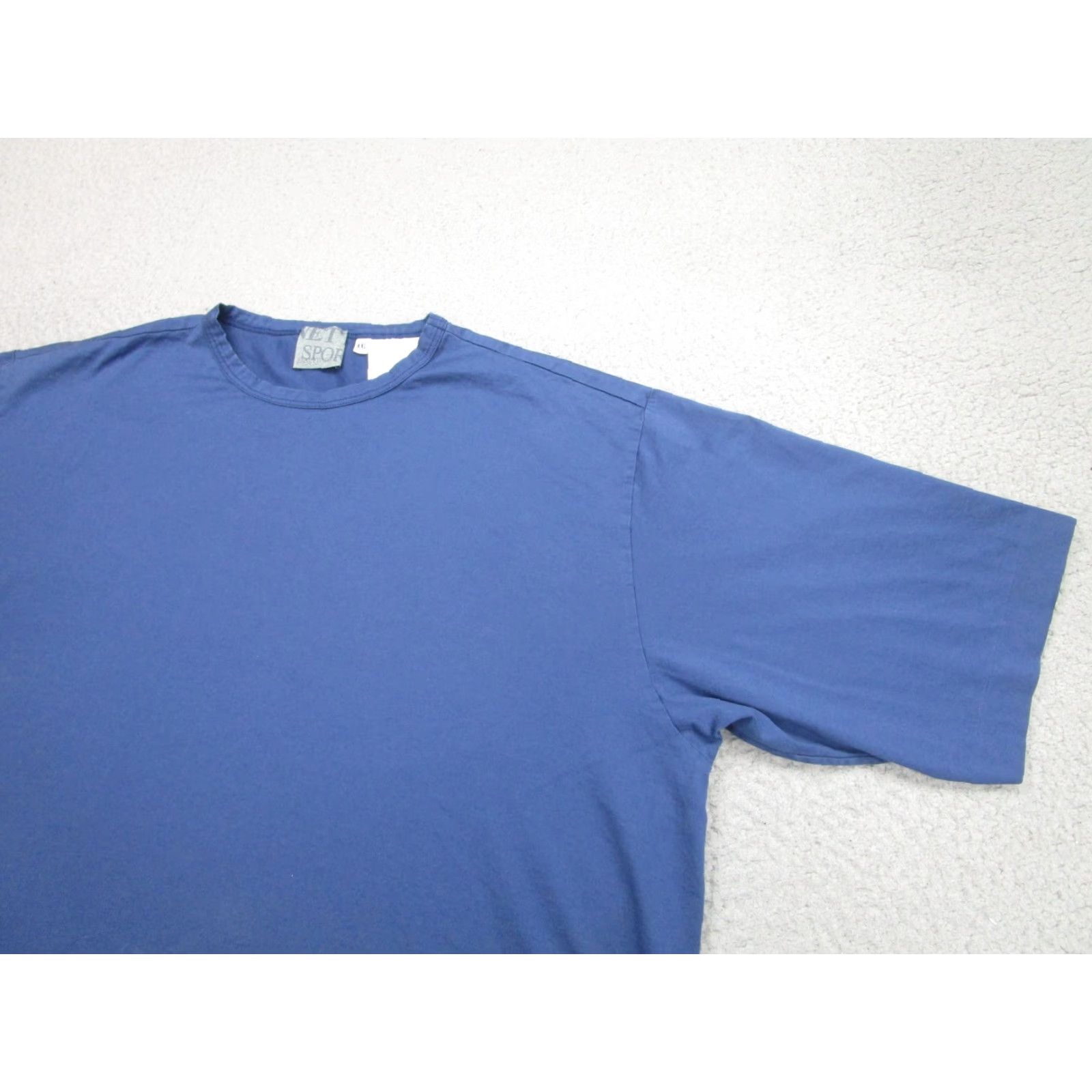 Vintage Zanetti Sport Shirt Mens 2XL Blue Crewneck Cotton Short Sleeve Made In Italy Filodiscozia Size US XXL / EU 58 / 5 - 2 Thumbnail