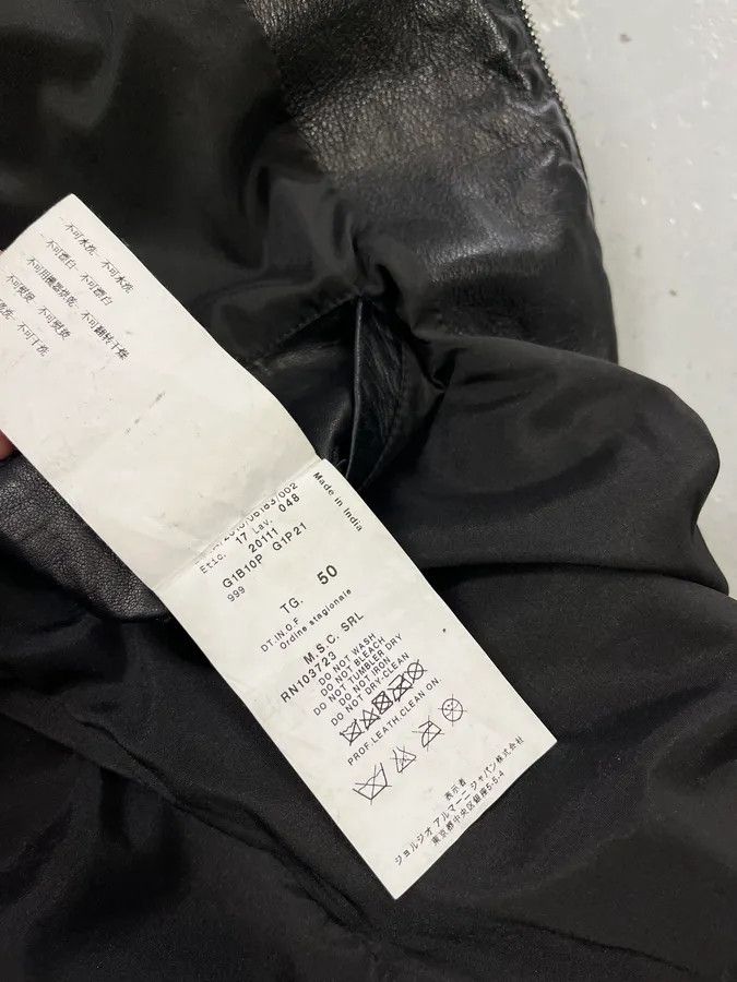 Emporio Armani SS2011 Emporio Armani Structured Black Leather Multi Zip Jacket Size US M / EU 48-50 / 2 - 12 Thumbnail
