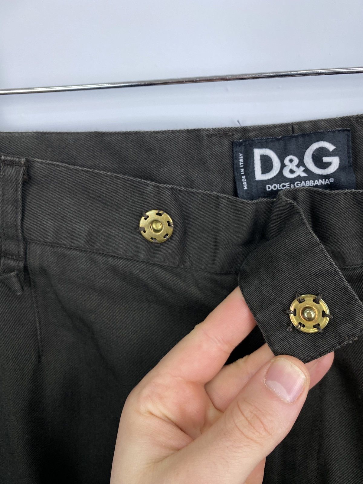 Dolce & Gabbana 🇺🇸 Vintage 90s Dolce Gabbana Classic Brown Pants Rare Retro Size US 36 / EU 52 - 6 Thumbnail