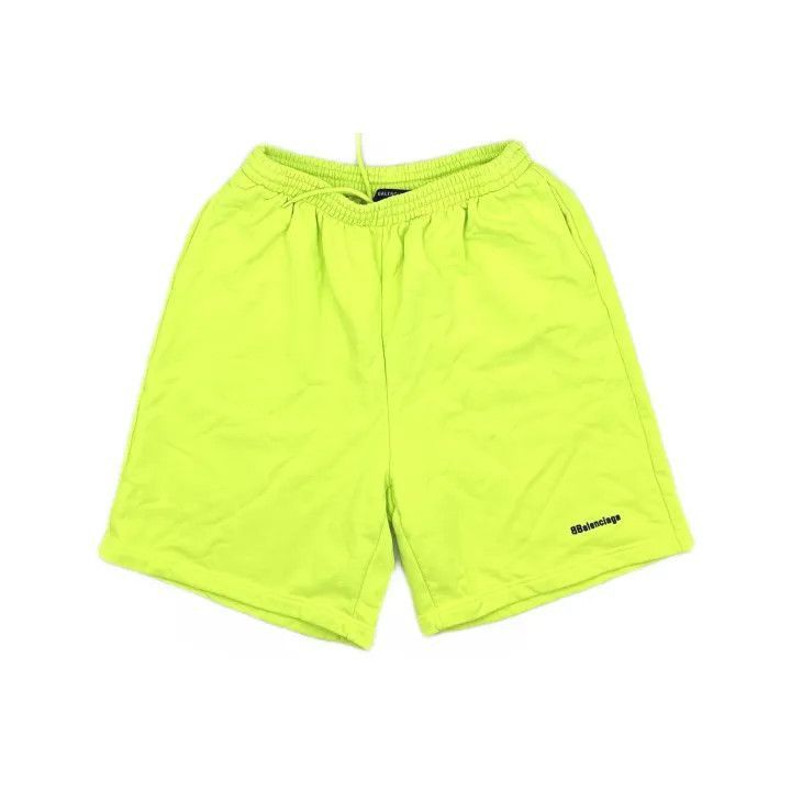 Balenciaga Balenciaga Balenciaga Green Logo Pattern Casual Shorts -25 Size US 27 - 2 Thumbnail