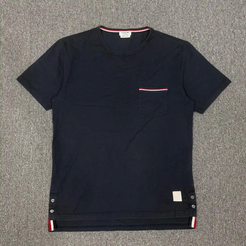 Thom Browne Men's Cotton T-Shirt in Black 0089
