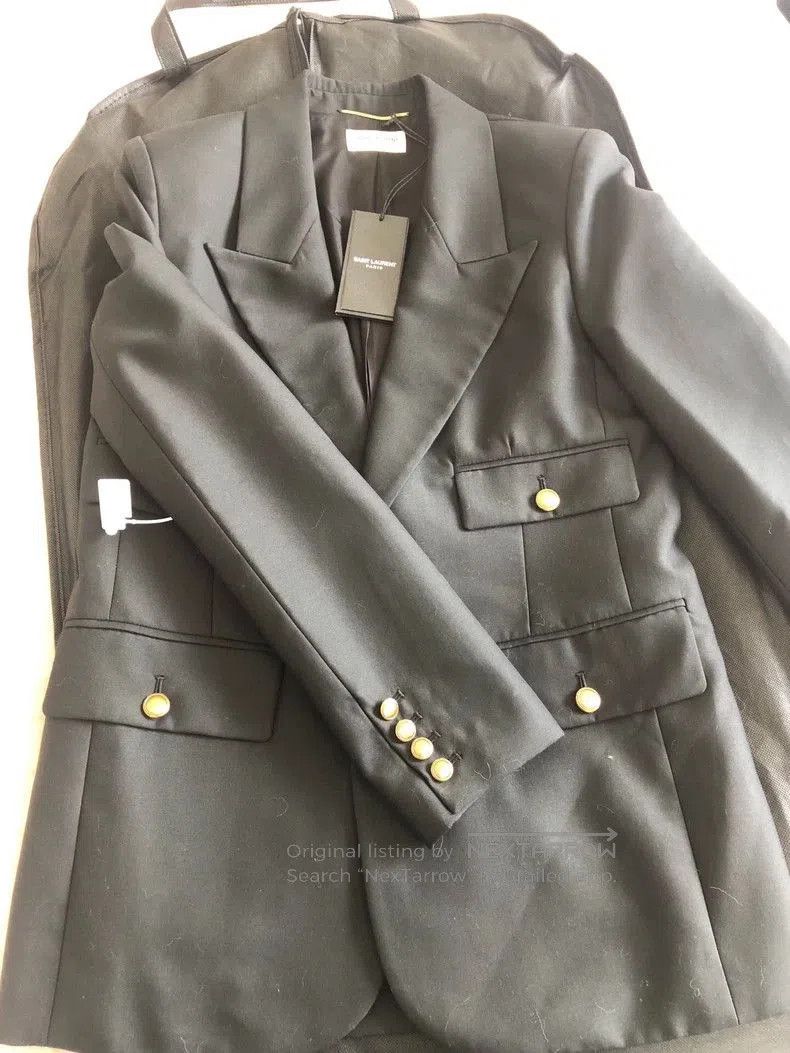 Saint Laurent Paris Saint Laurent Paris Wool suit jacket. Size S / US 4 / IT 40 - 2 Thumbnail