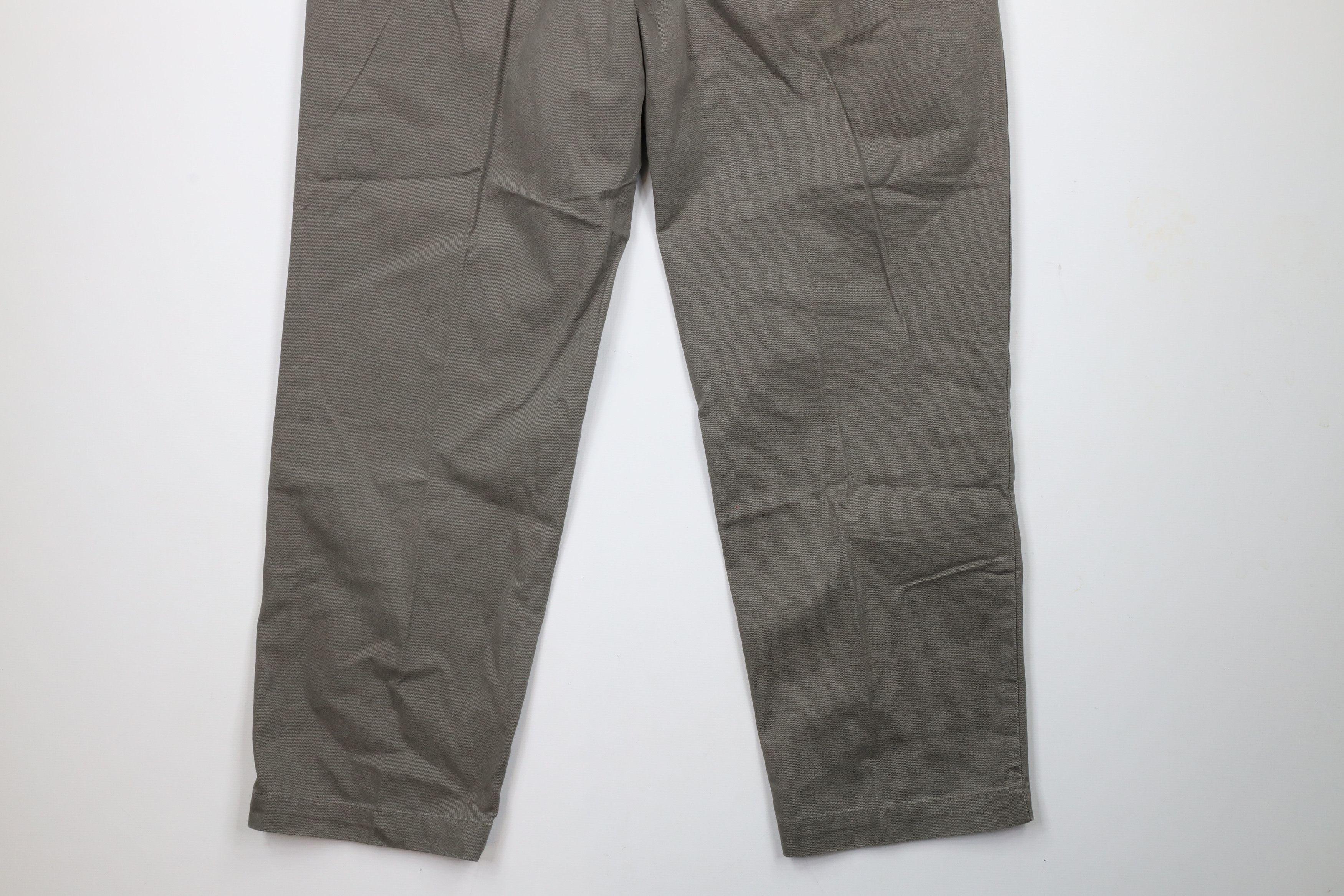 Ralph Lauren × Vintage Vintage 90s Ralph Lauren Wide Leg Chino Pants Gray Green Size US 34 / EU 50 - 11 Thumbnail