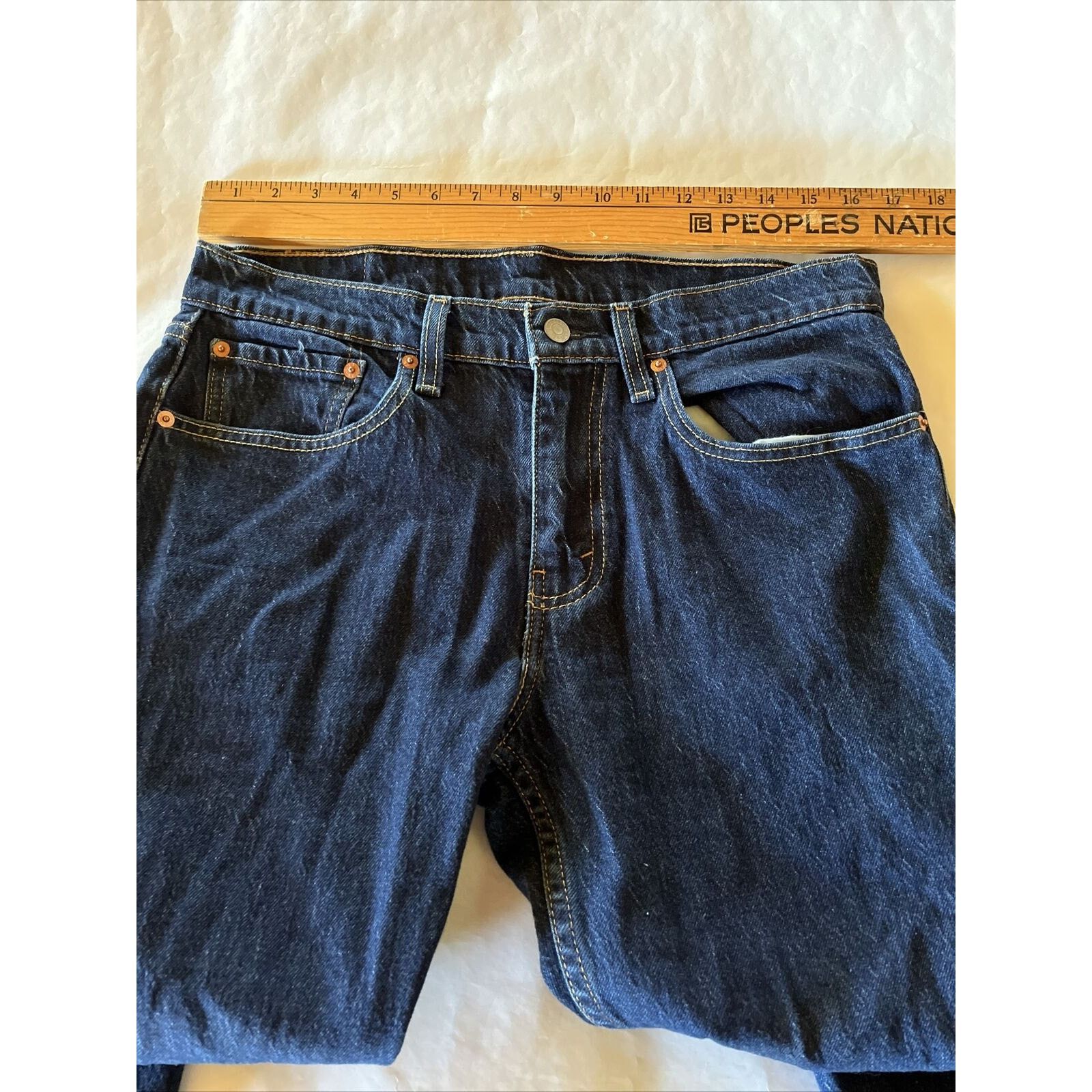 Levi's Levis 502 Mens Jeans Size 32x32 Dark Wash Blue Regular Fit Size US 32 / EU 48 - 3 Thumbnail