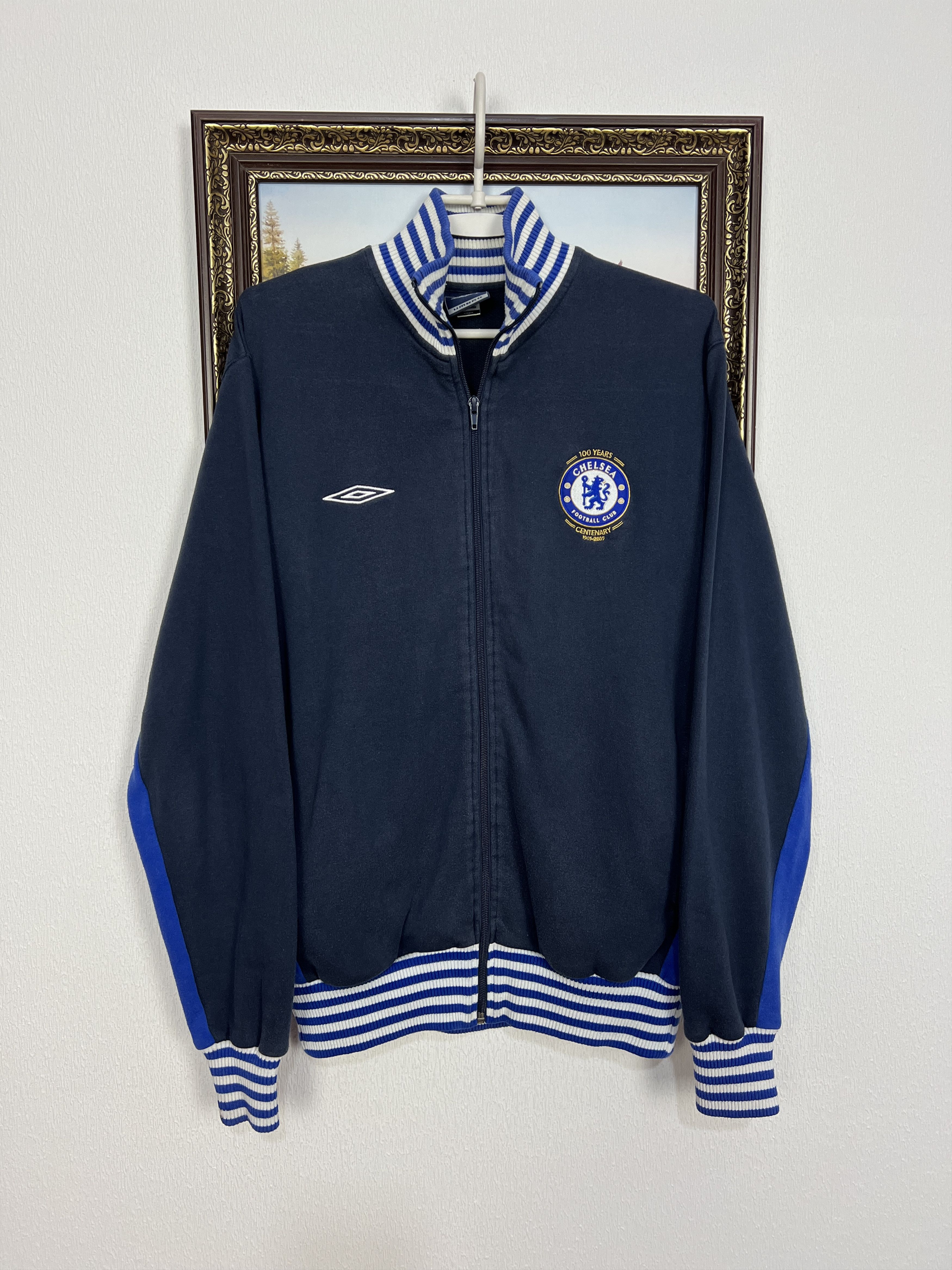 Umbro Vintage 2000's Chelsea Football Jacket Soccer Track Top Size US M / EU 48-50 / 2 - 1 Thumbnail