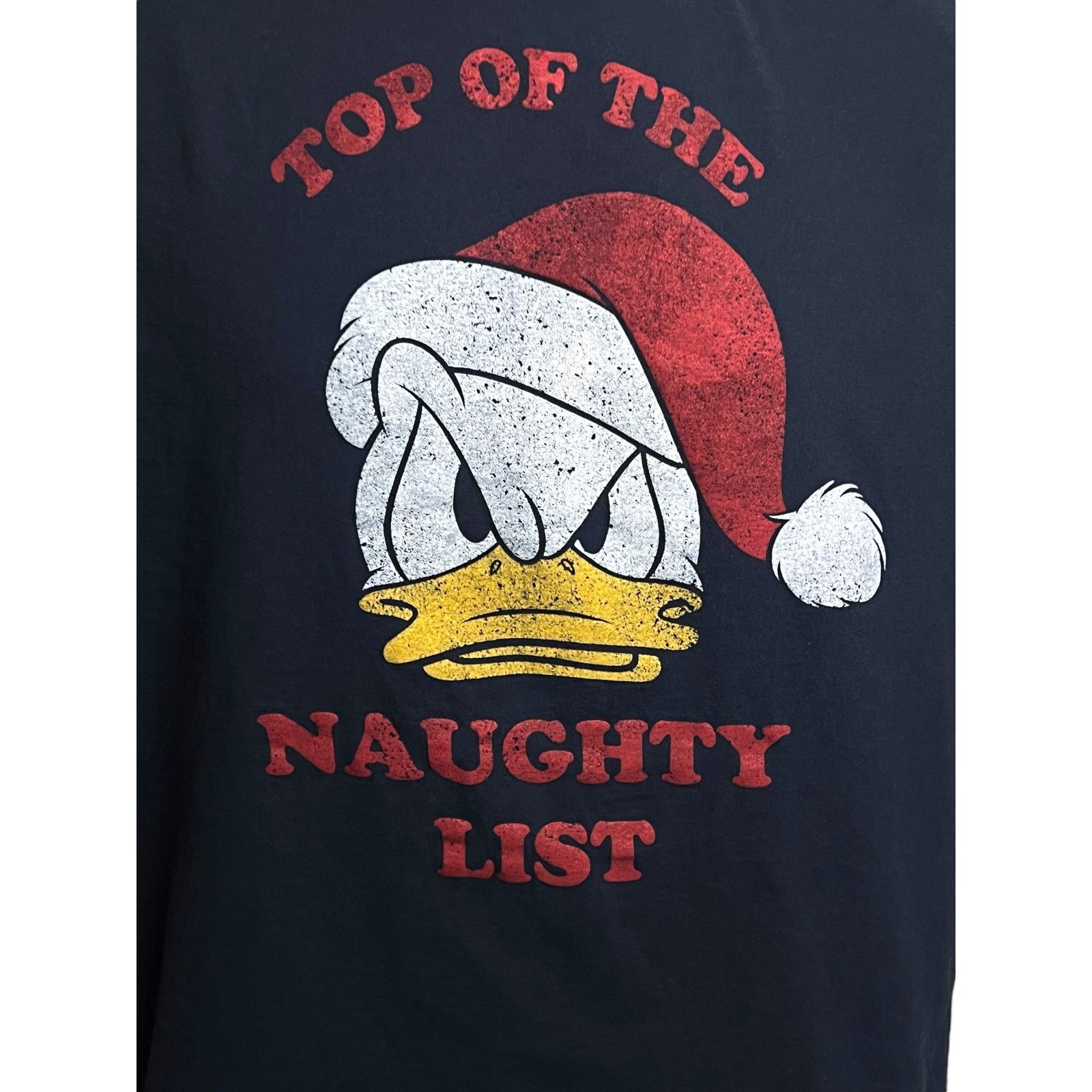 Disney Disney Donald Duck Shirt Santa hat Top of the Naughty List Size US M / EU 48-50 / 2 - 3 Thumbnail