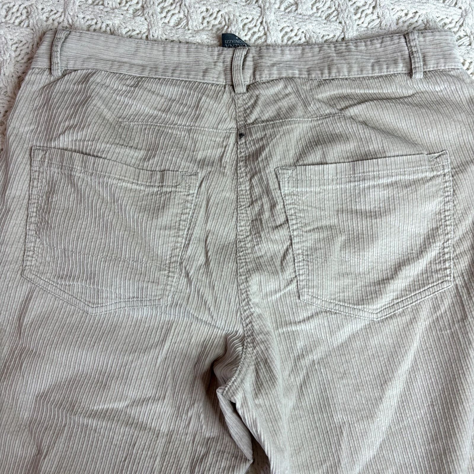 Other Lorena Antoniazzi Women's Beige Corduroy Trousers Pants - Si Size 30" / US 8 / IT 44 - 6 Thumbnail