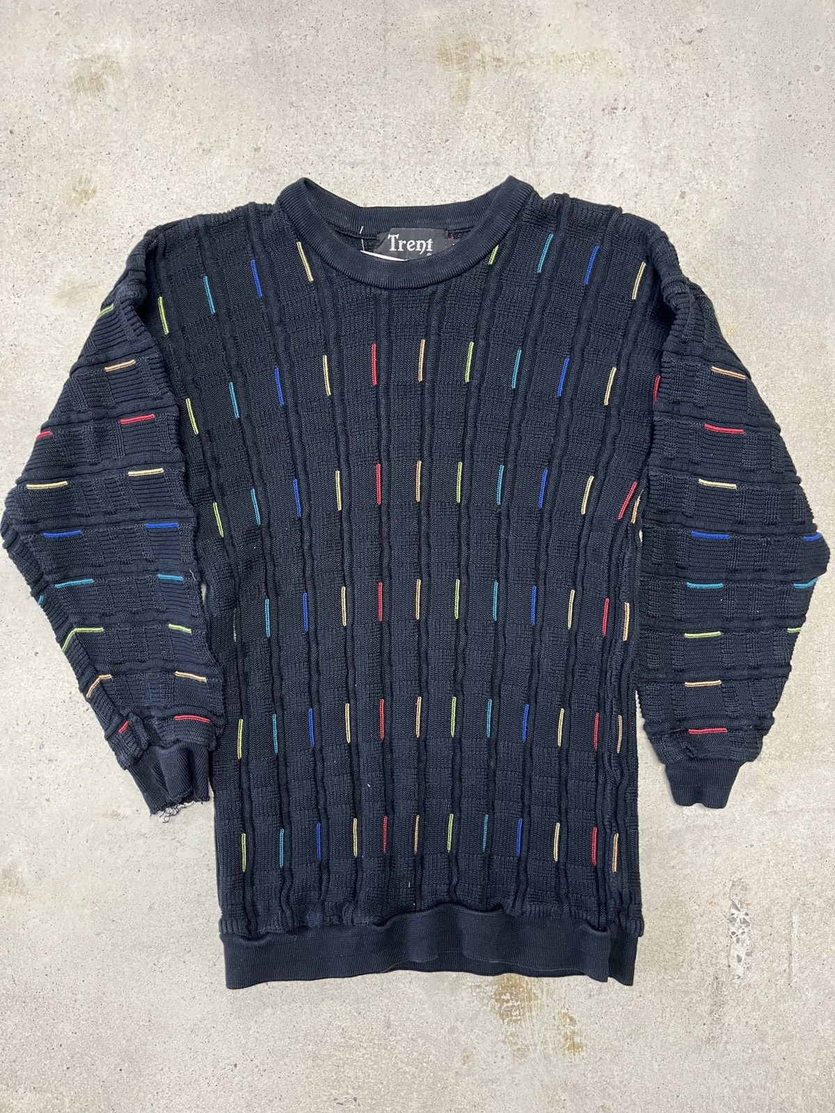 Vintage 90s Coogie Style 3D Knit Sweater Sz M Size US M / EU 48-50 / 2 - 1 Thumbnail