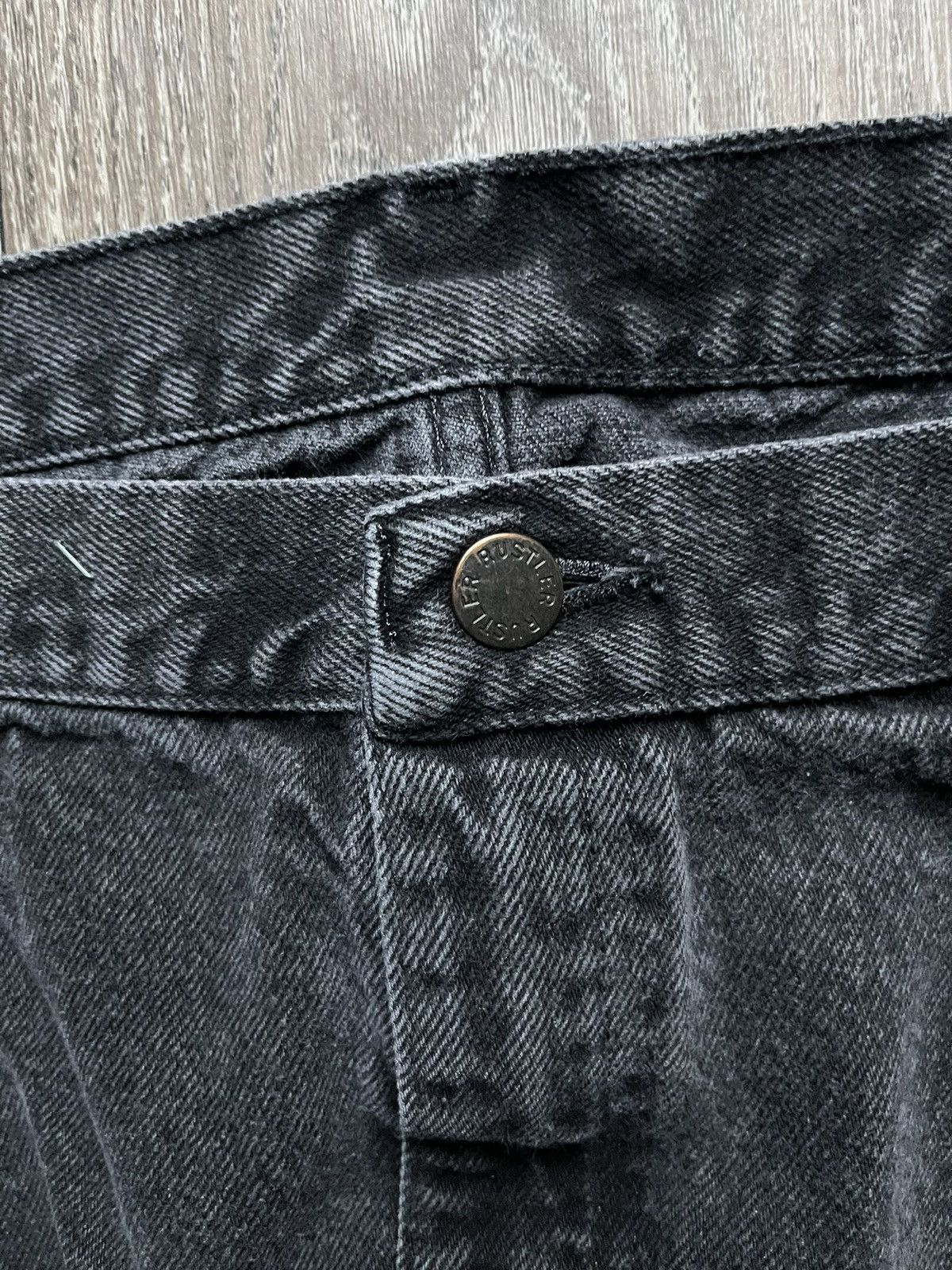 Vintage Vintage Rustlers Faded Black Jeans Size US 38 / EU 54 - 4 Thumbnail