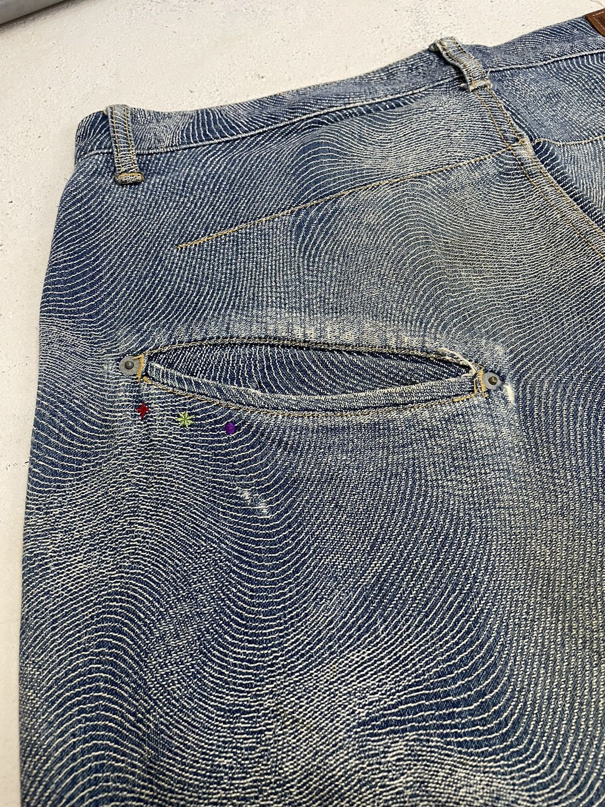 GOSTAR DE FUGA Japan Semantic Rare Style Distress Denim (A11) Size US 36 / EU 52 - 15 Thumbnail