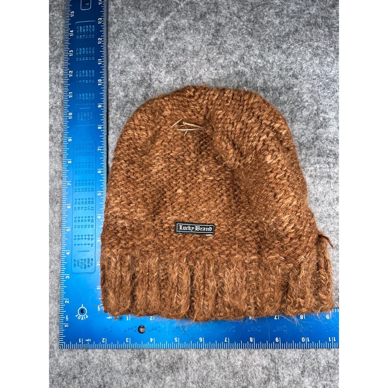 Lucky Brand Lucky Brand Beanie Toque Women One Size Beige Knit Acrylic Blend Ski Size ONE SIZE - 5 Thumbnail