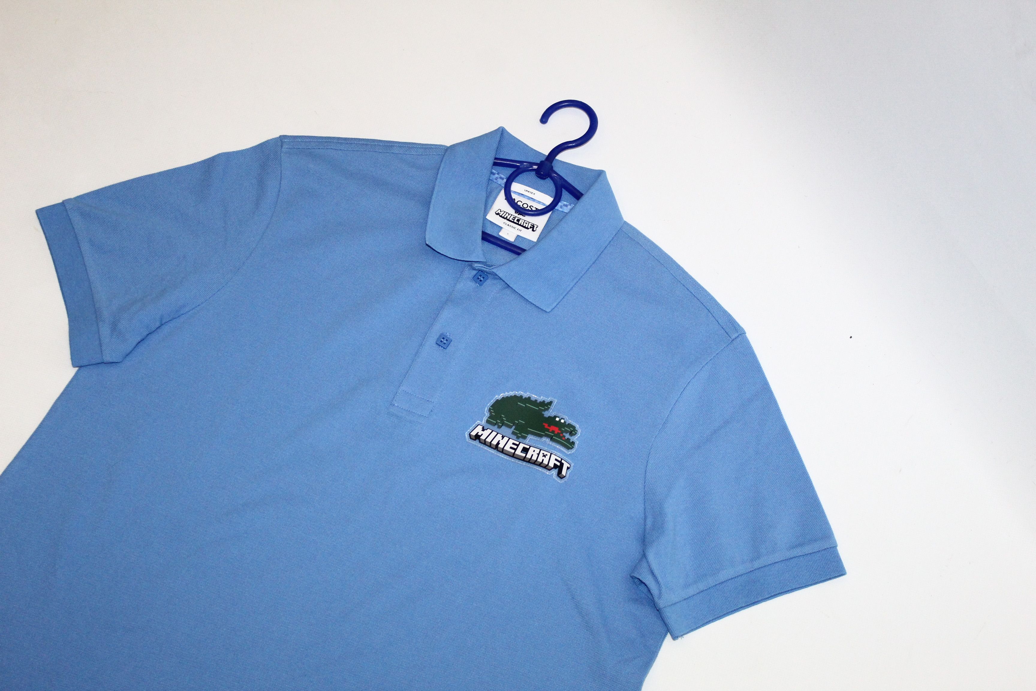 Lacoste Lacoste x Minecraft Classic Fit Big Logo Pique Polo Shirt Size US L / EU 52-54 / 3 - 3 Thumbnail