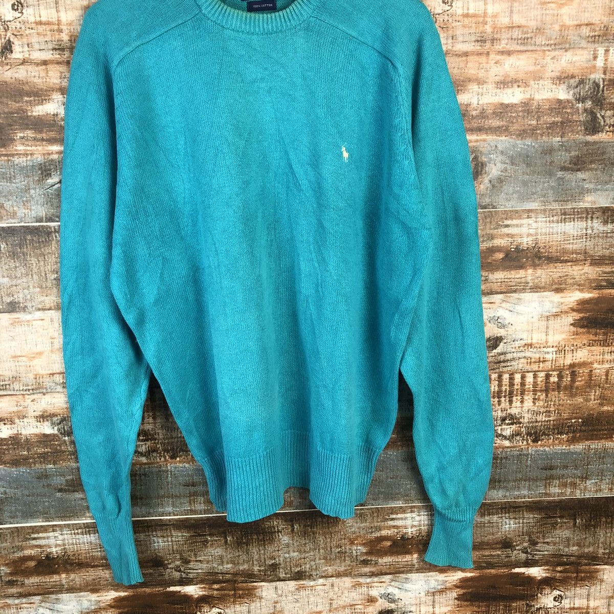 Homespun Knitwear Polo Ralph Lauren Blue Knitwear #A956 Size L / US 10 / IT 46 - 3 Thumbnail
