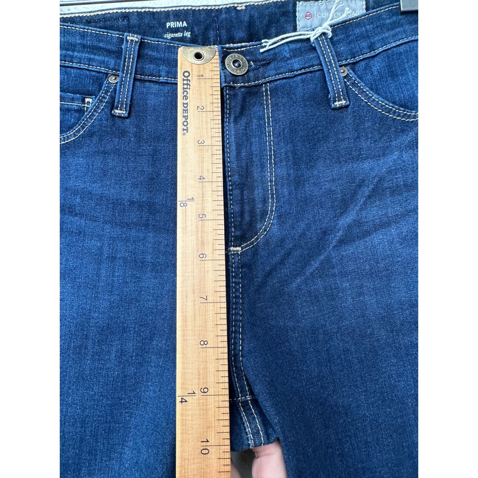 AG Adriano Goldschmied NWT AG Contour 360 Prima Cigarette Leg Jeans Dark Wash 28 Size 28" / US 6 / IT 42 - 11 Thumbnail