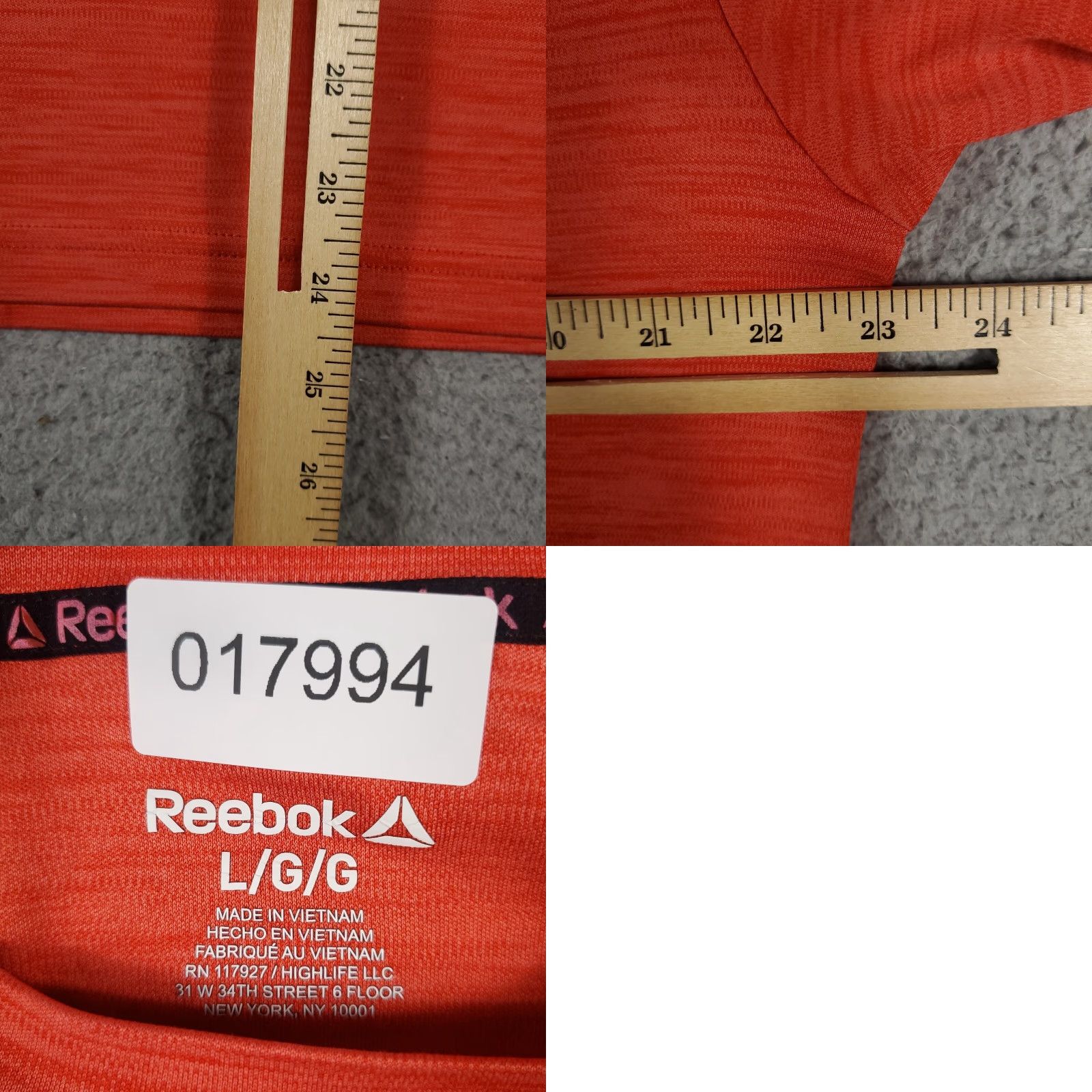Reebok Reebok T Shirt Mens Size Large Orange Activewear Casual Running Workout Size US L / EU 52-54 / 3 - 8 Thumbnail