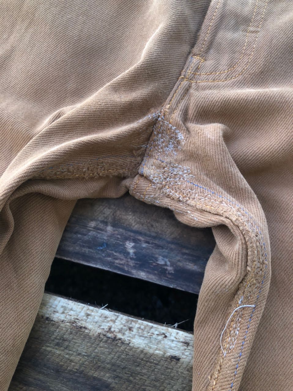 Levi's × Levi's Vintage Clothing × Vintage Vintage 90s Levi's 501 Khaki Jeans Made In Usa Size US 30 / EU 46 - 9 Thumbnail