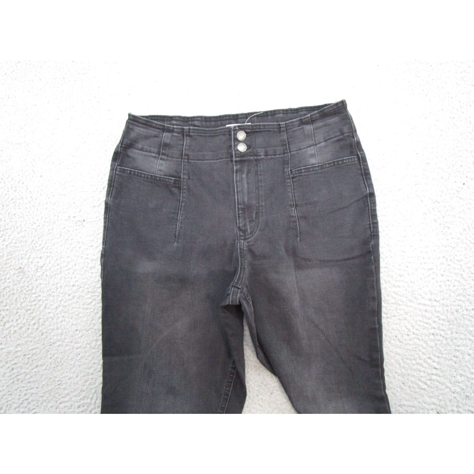 Vintage Maurices M Jeans Black High Rise Flare Denim Stretch Size 14 Reg Women's Jeans Size 36" / US 14 / IT 50 - 4 Thumbnail