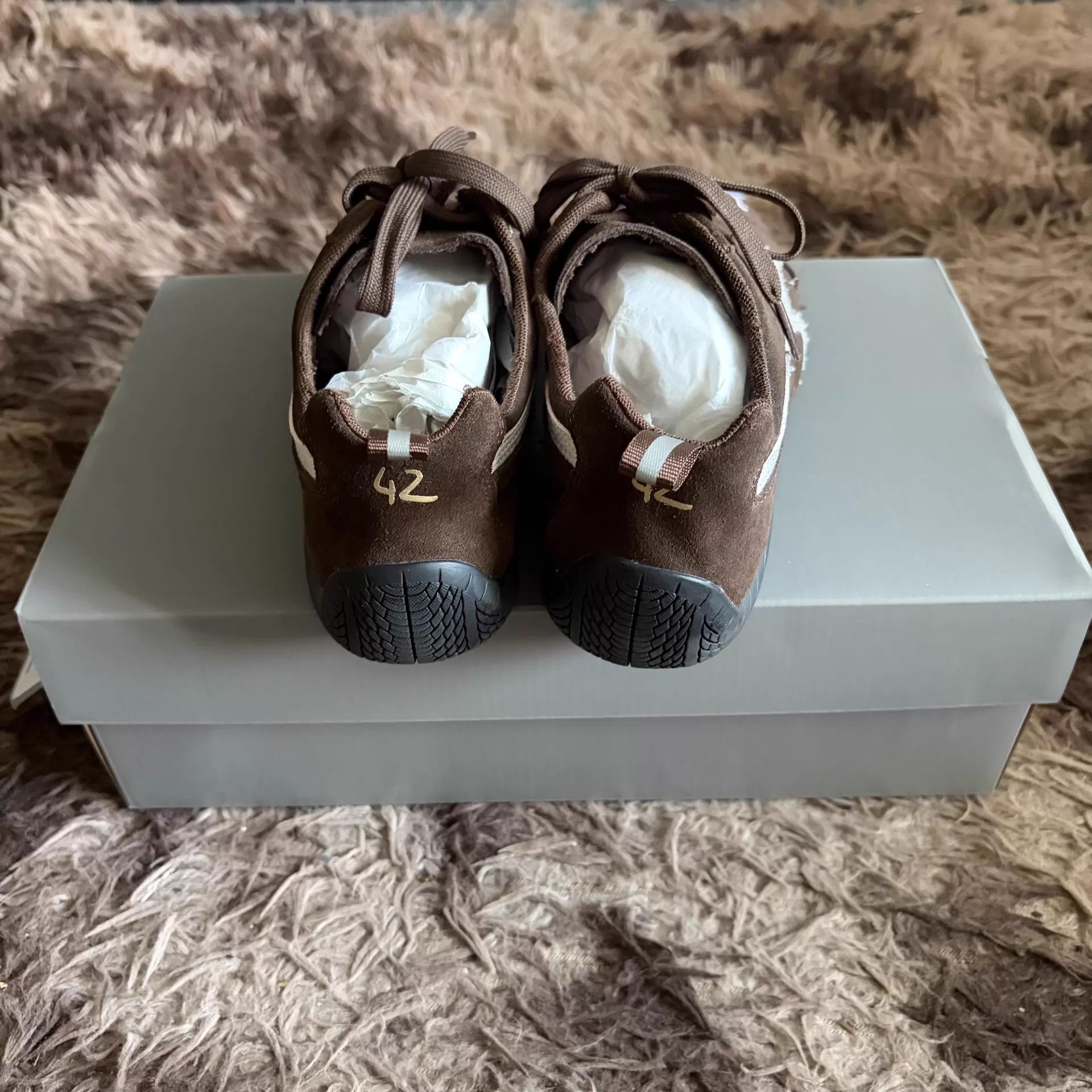 Puma PUMA x Balenciaga Speedcat Distressed Brown EUR 42 Size US 9 / EU 42 - 3 Thumbnail