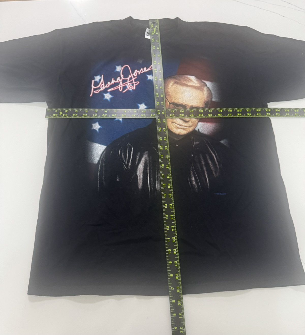 Tultex 🔥 Vintage George Jones Wild Irish Rose Tour T-Shirt Size US XL / EU 56 / 4 - 4 Thumbnail