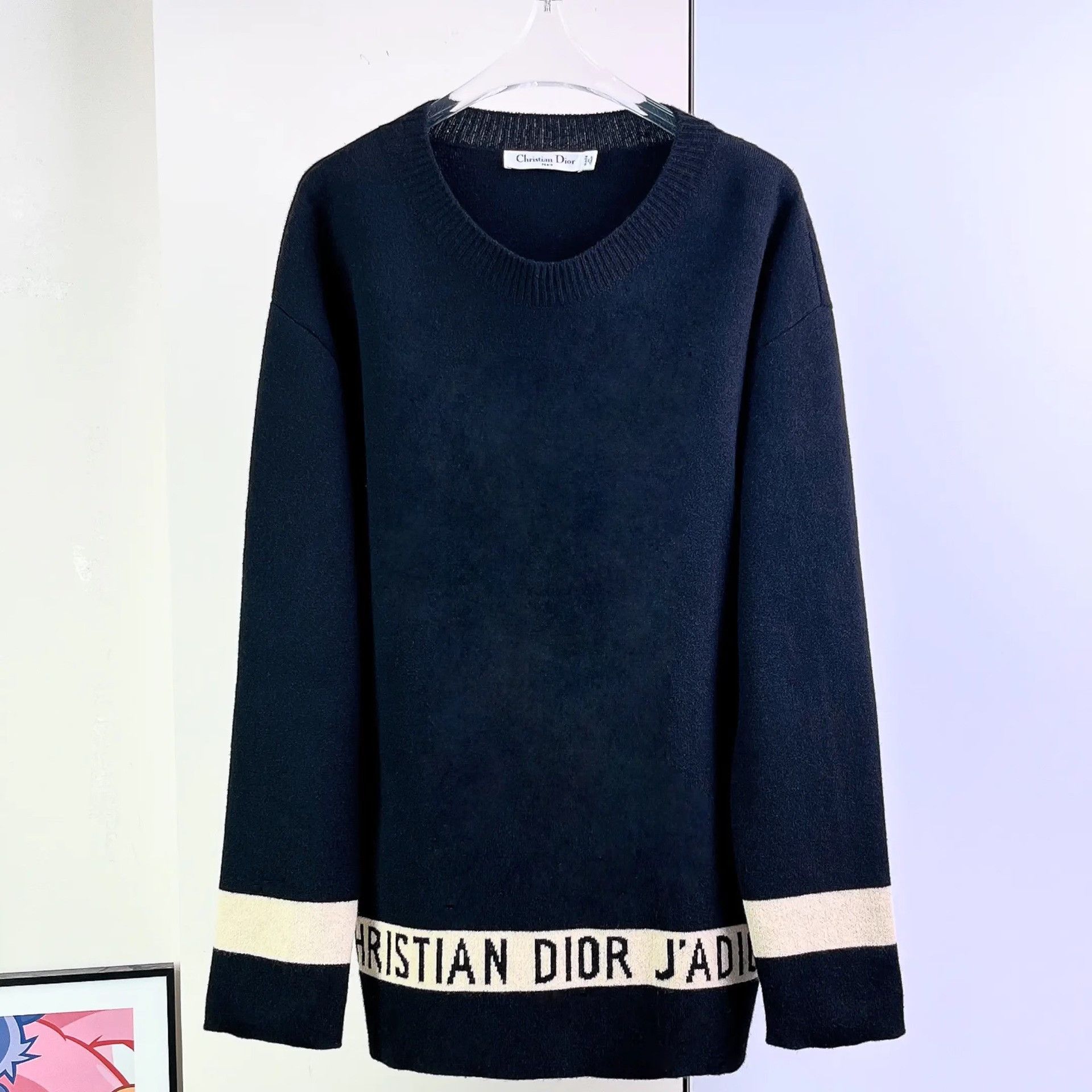 Dior Christian Dior Letter Crew Neck Sweater Size XS / US 0-2 / IT 36-38 - 1 Thumbnail